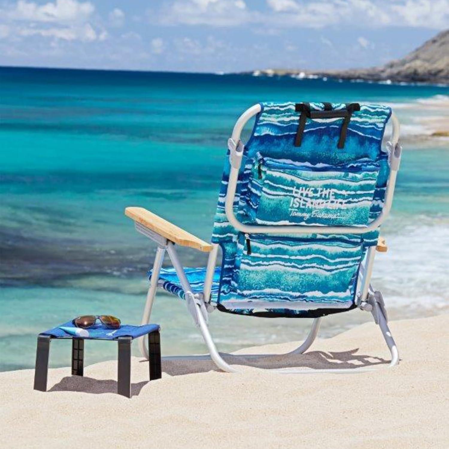 Mesa Plegable de Playa Tommy Bahama 43.94x27.94cm Azul