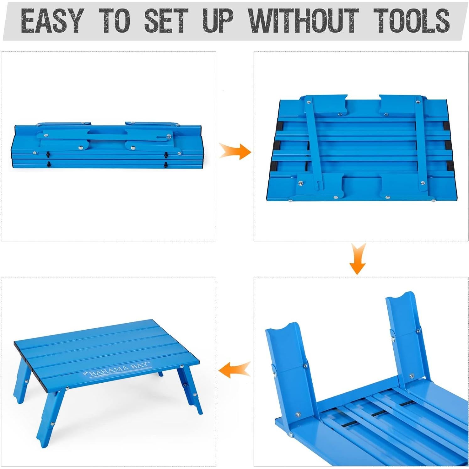 Mesa Plegable de Aluminio Old Bahama Bay 30kg Azul