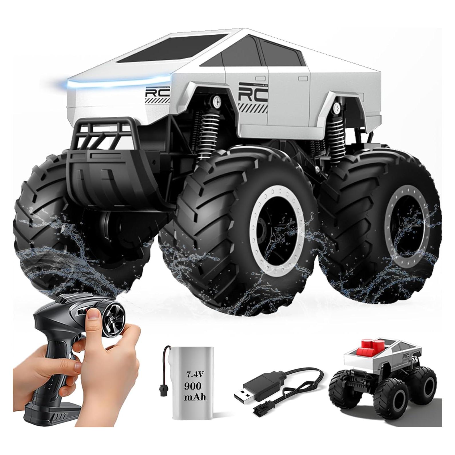 Coche de Juguete RC Cybertruck CARRTAN 4WD Impermeable 900mAh