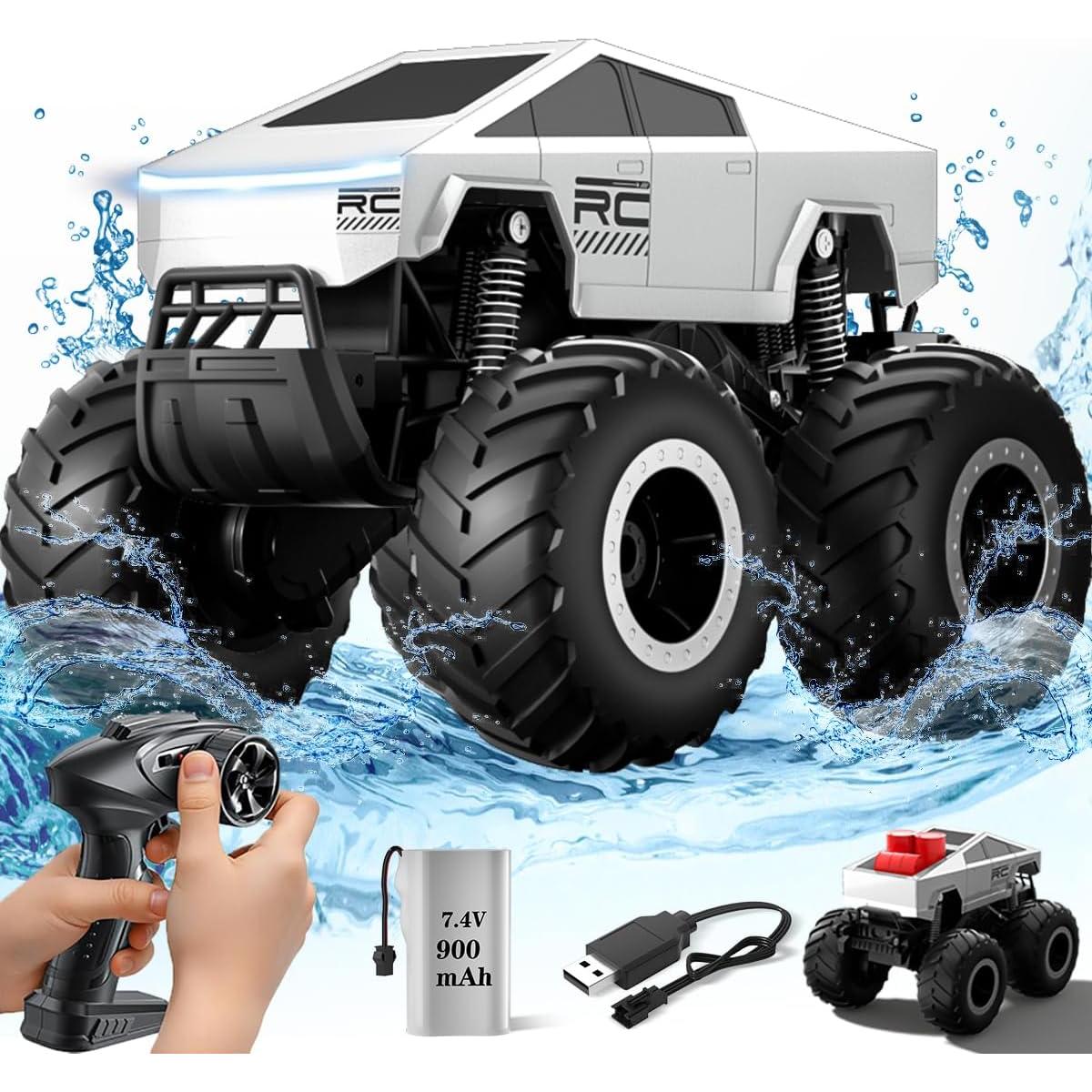 Coche de Juguete RC Cybertruck CARRTAN 4WD Impermeable 900mAh