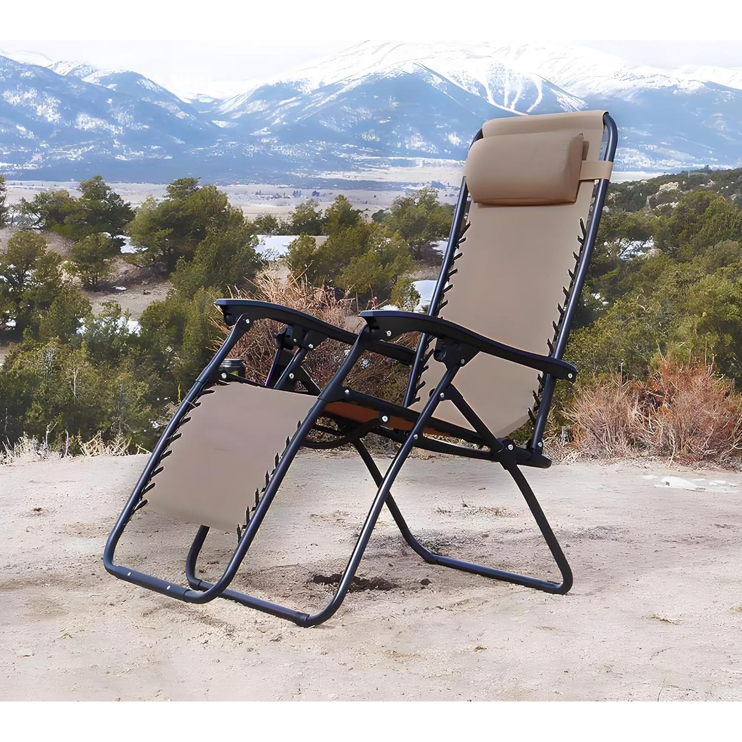 Silla de Gravedad Cero Caravan Infinity Reclinable Beige