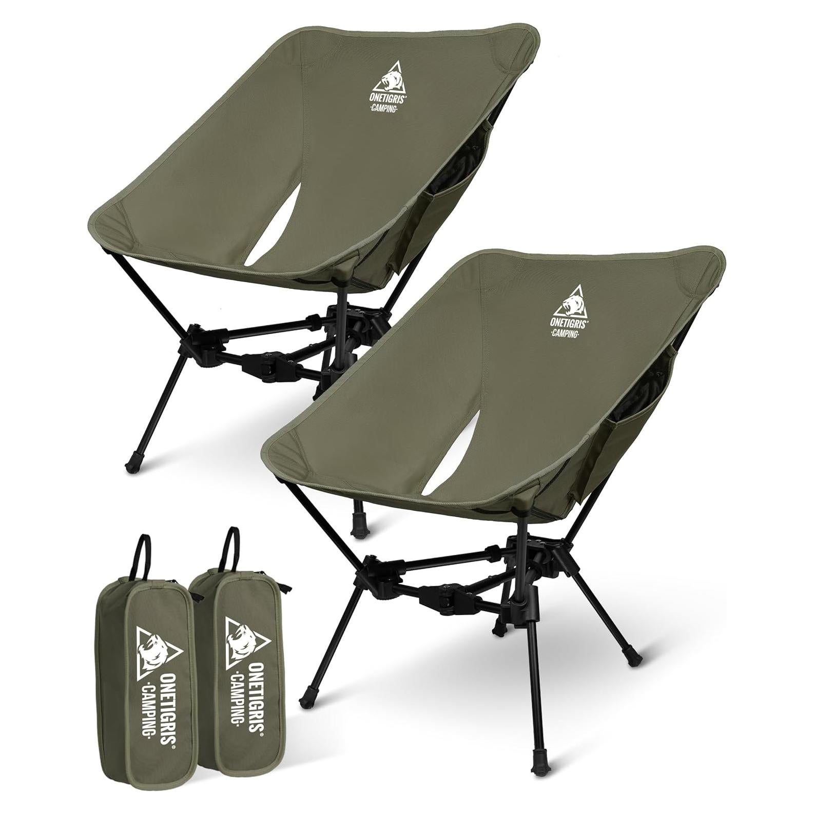 Silla de Camping Plegable OneTigris Tigerblade Verde 150kg