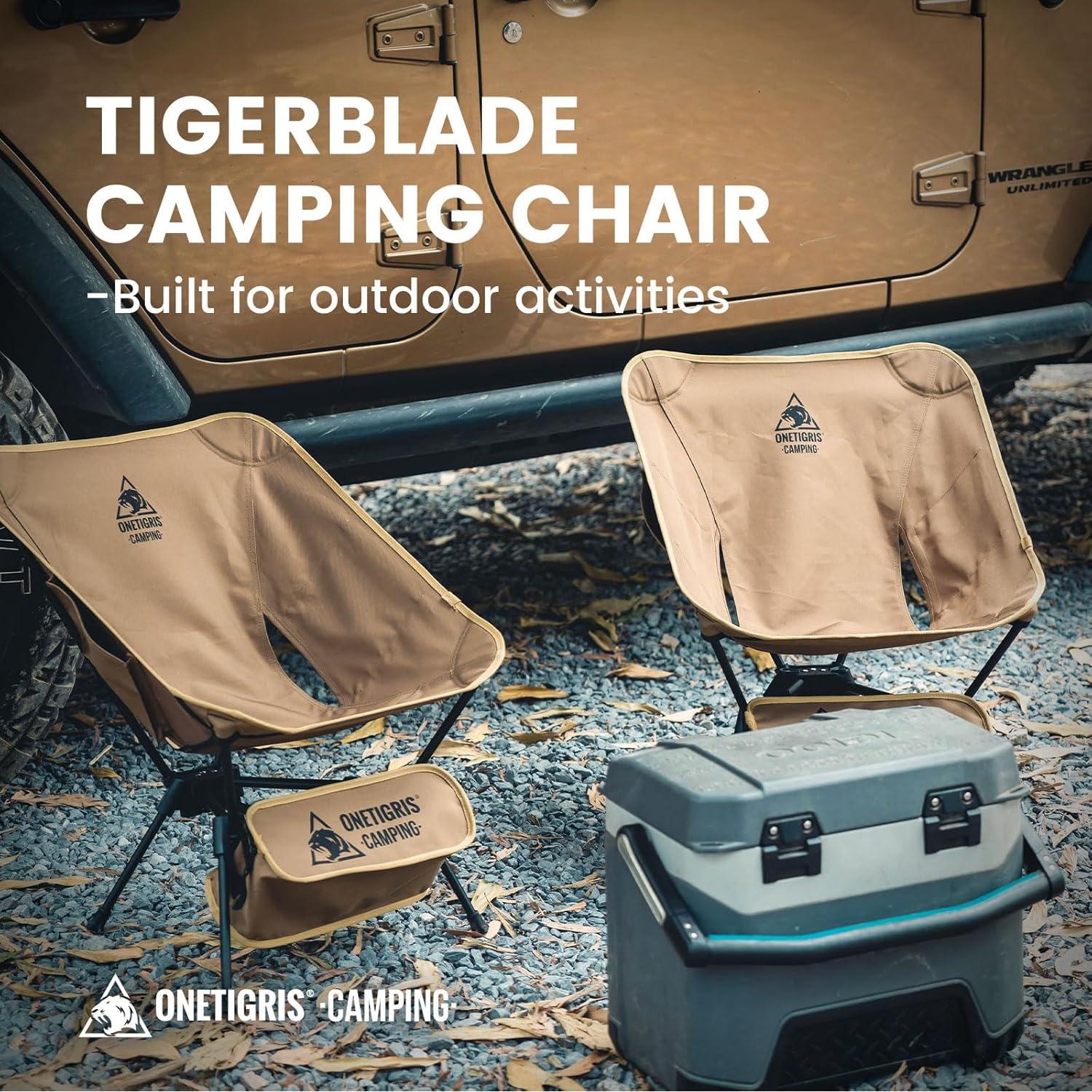 Silla de Camping Plegable OneTigris Tigerblade Verde 150kg