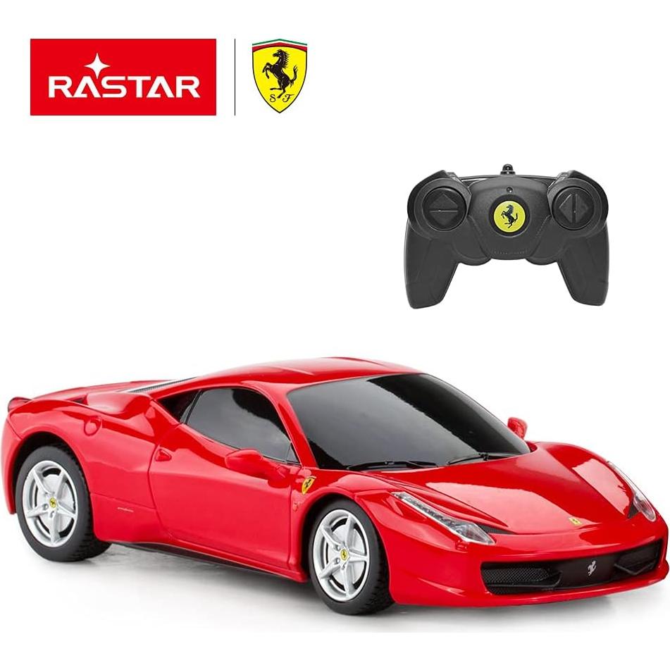 Coche RC Rastar Ferrari 458 Italia 1:24 Rojo Detallado