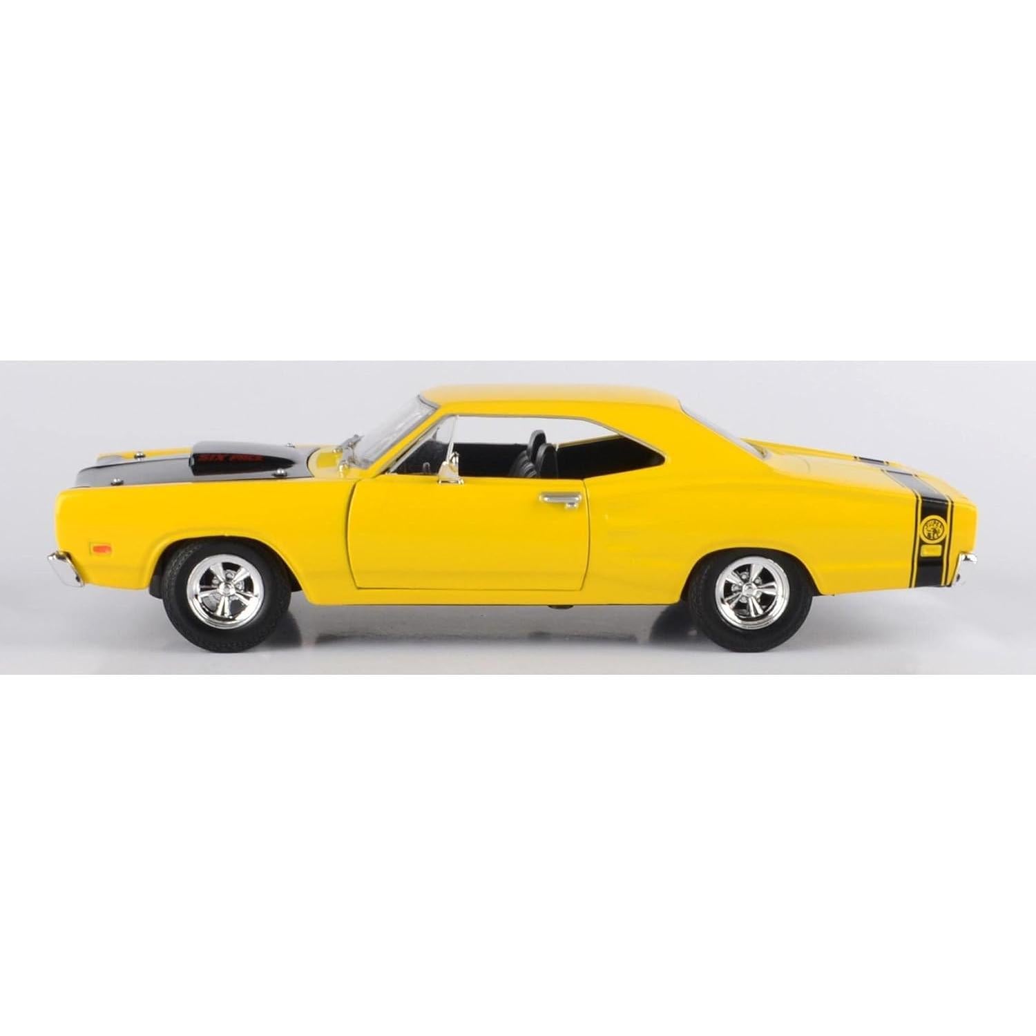 Dodge Coronet Super Bee 1969 Motormax 1/24 Amarillo/Negro