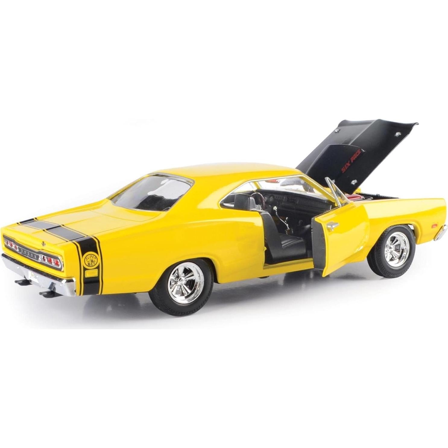 Dodge Coronet Super Bee 1969 Motormax 1/24 Amarillo/Negro