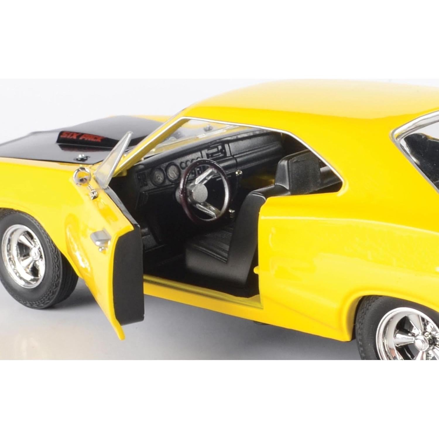 Dodge Coronet Super Bee 1969 Motormax 1/24 Amarillo/Negro