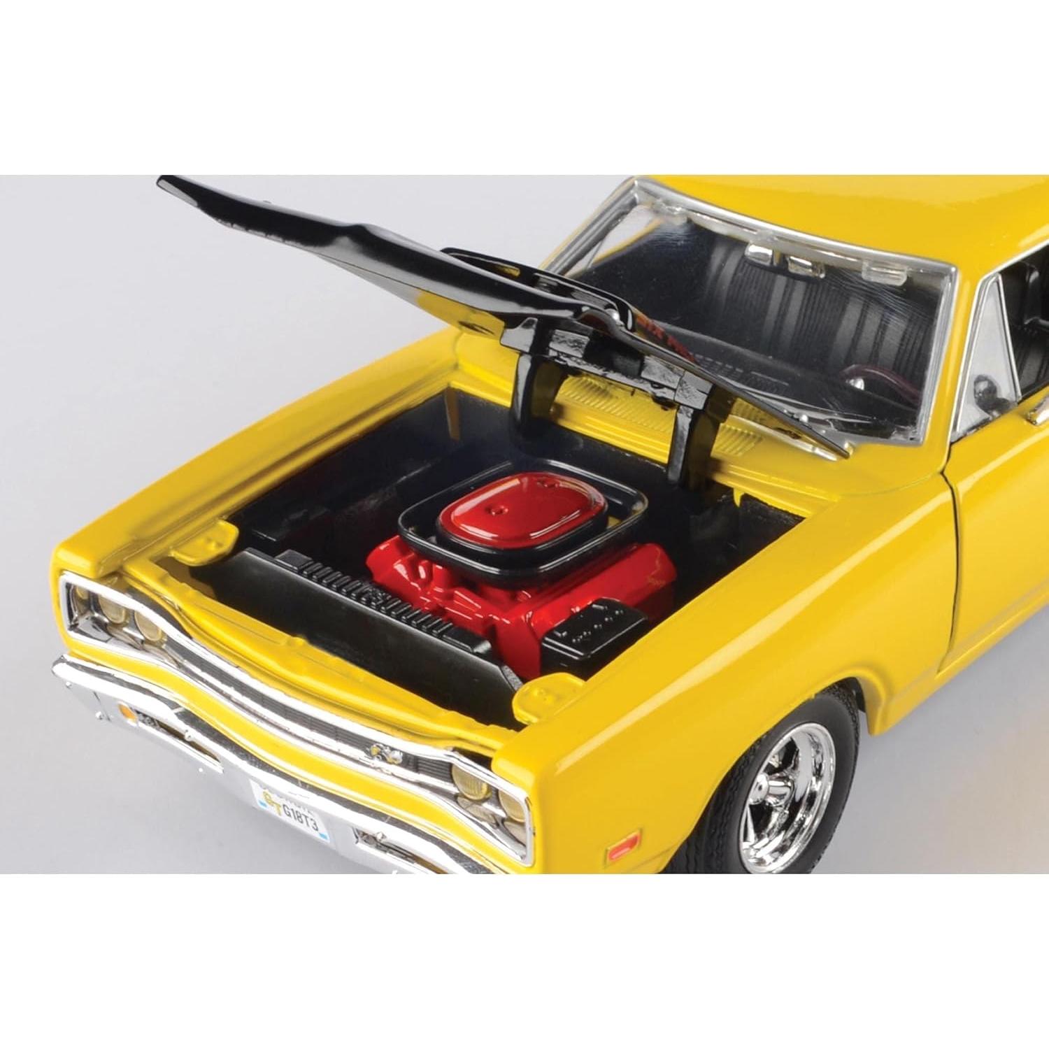 Dodge Coronet Super Bee 1969 Motormax 1/24 Amarillo/Negro