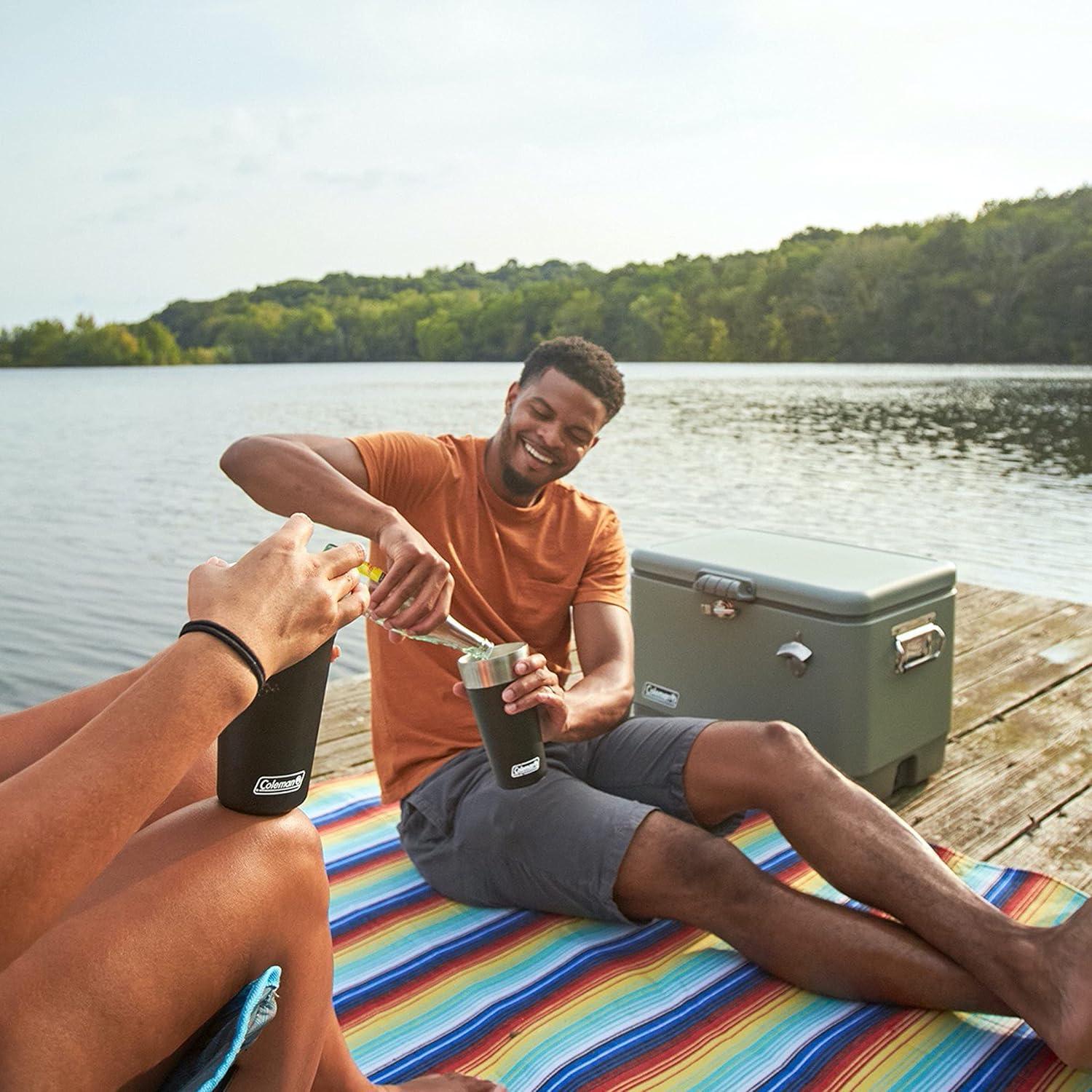 Enfriador Portátil Coleman Reunion 54qt Acero Resistente a Fugas