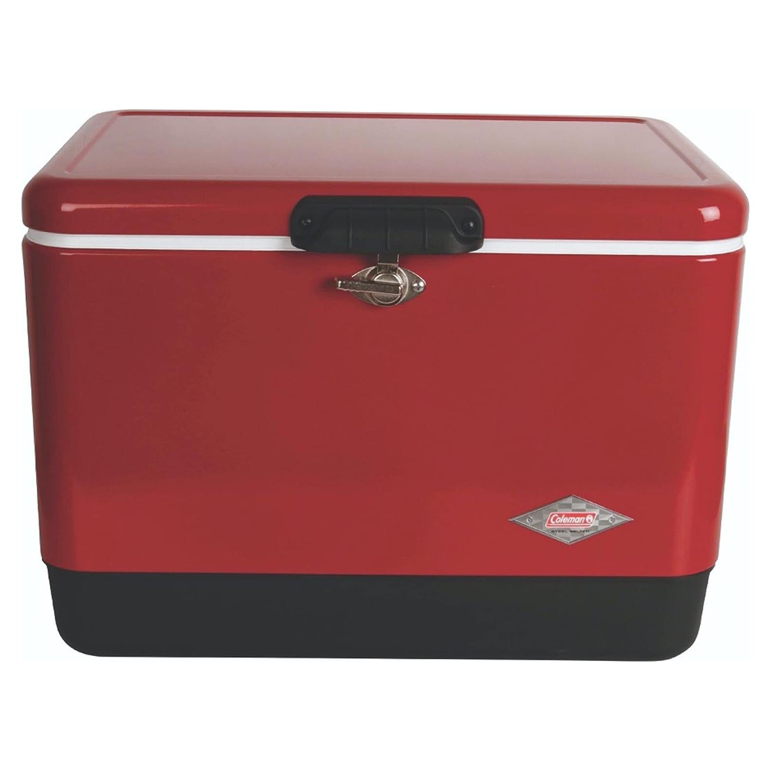 Nevera portátil Coleman 54QT Acero Inoxidable Roja