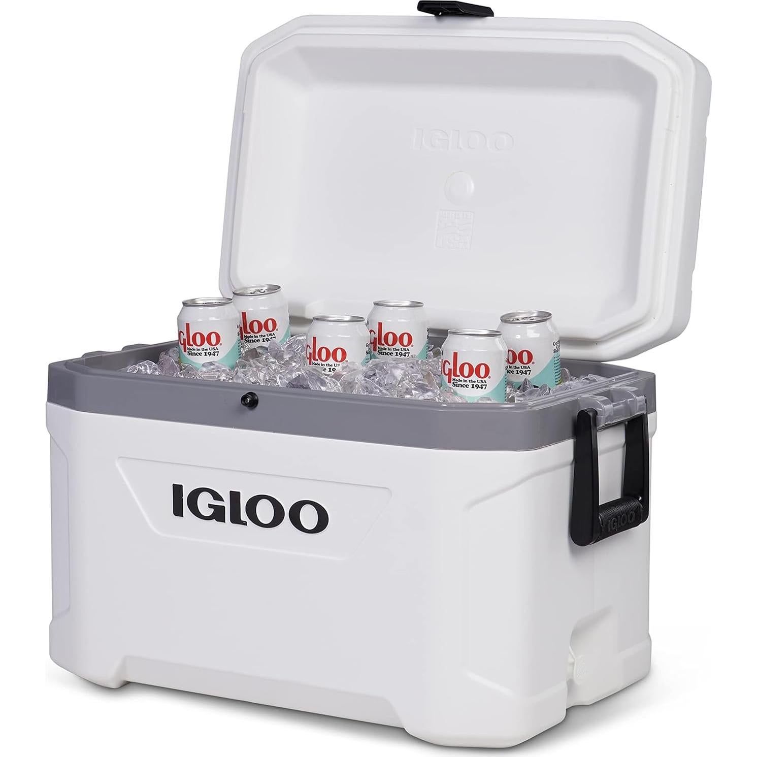 Enfriador Portátil Aislado Igloo Marine 51L para Camping y Pesca