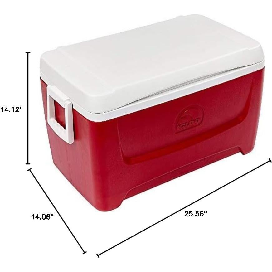 Cooler Igloo Island Breeze 48 Qt Rojo Lava - Camping y Playa