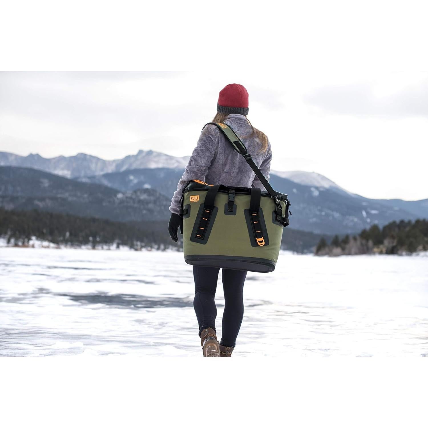 Enfriador Portátil Suave Grande Built Oliva 19L Aislado