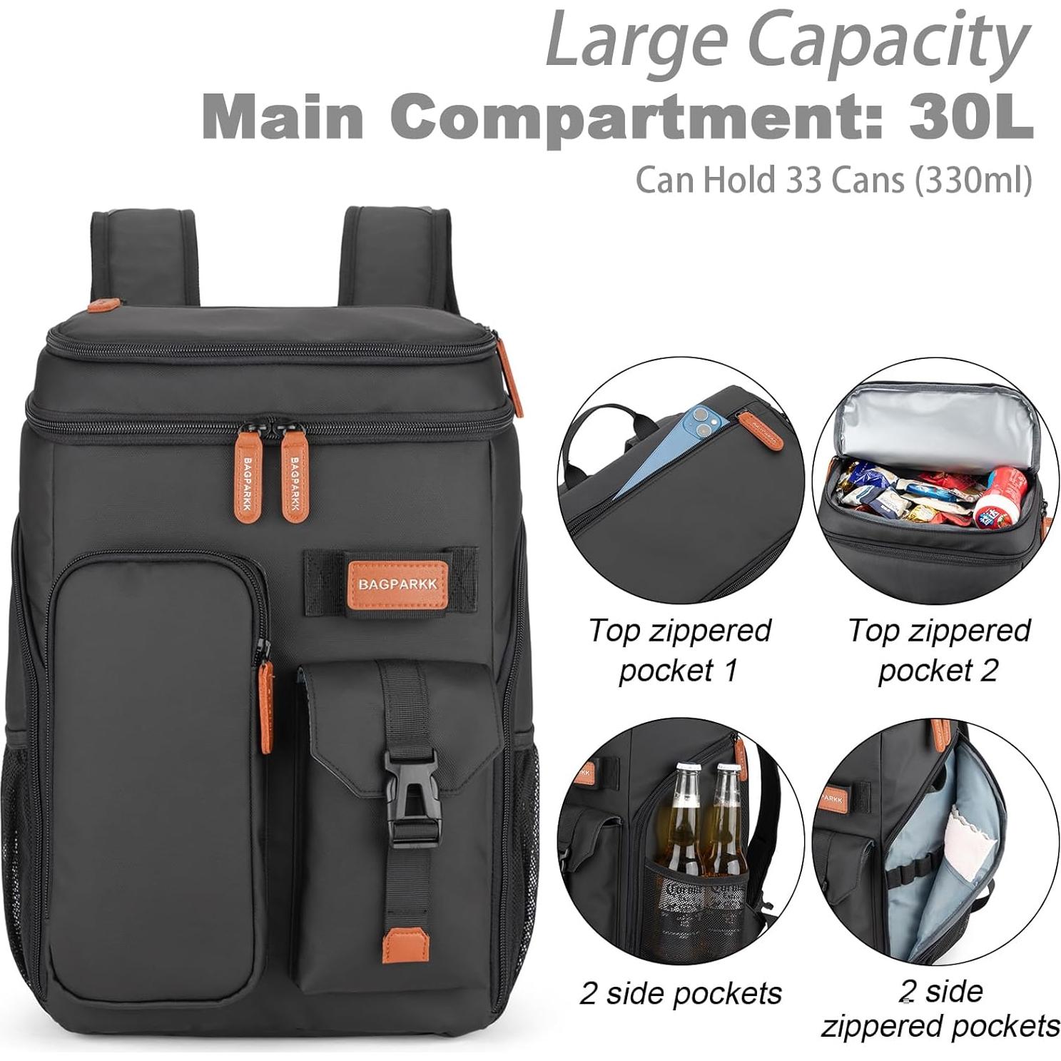 Mochila Enfriadora Aislada BAGPARKK 30L Resistente al Agua