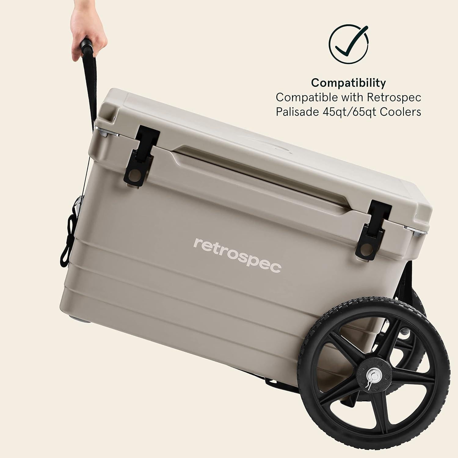 Kit de Ruedas Palisade para Cooler 45 y 65 Qt - Retrospec