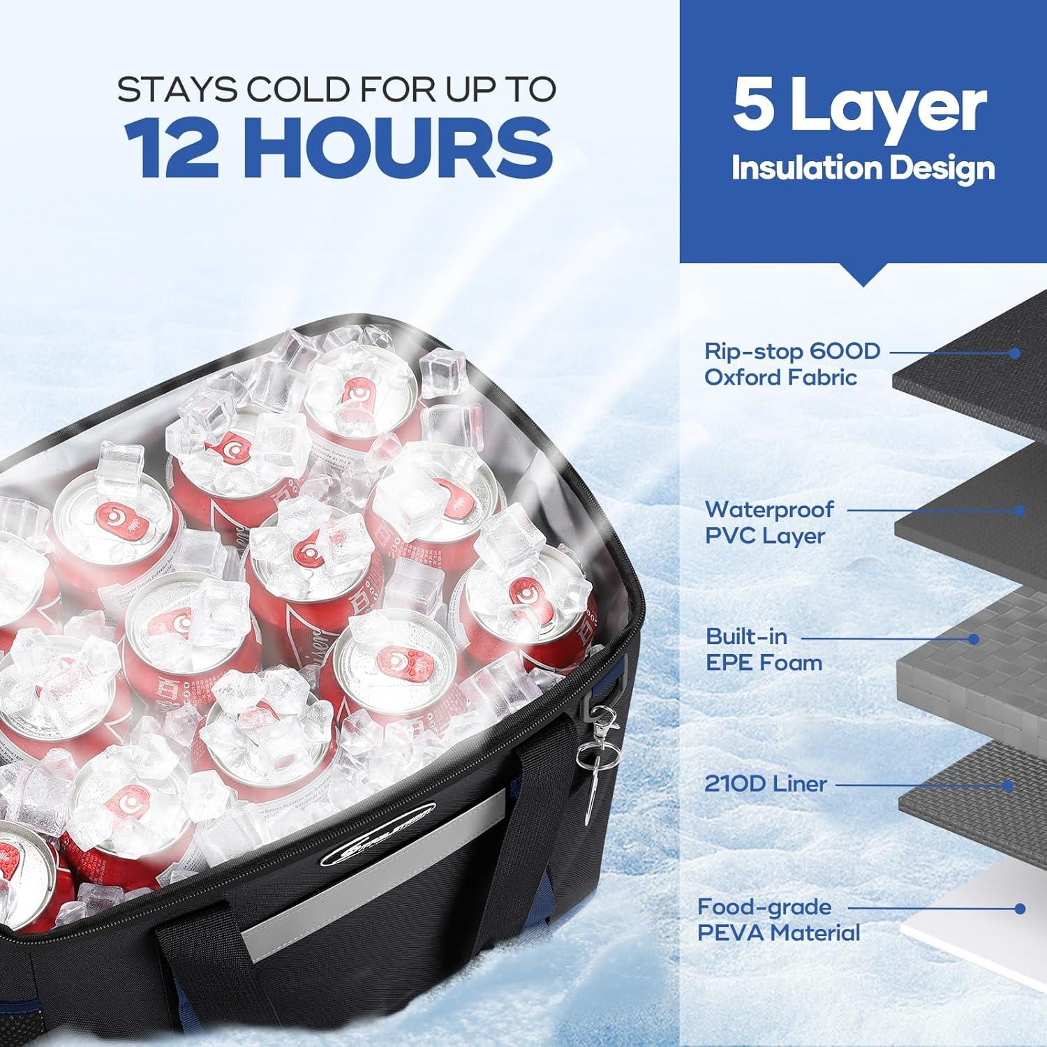 Bolsa Enfriador Suave Maelstrom 23L Negro para Camping y Playa