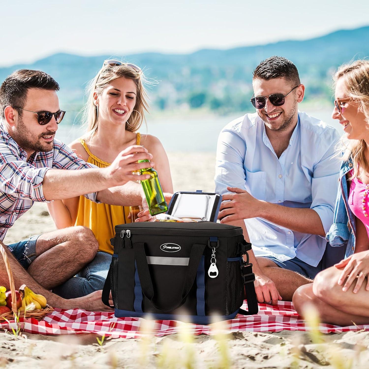 Bolsa Enfriador Suave Maelstrom 23L Negro para Camping y Playa