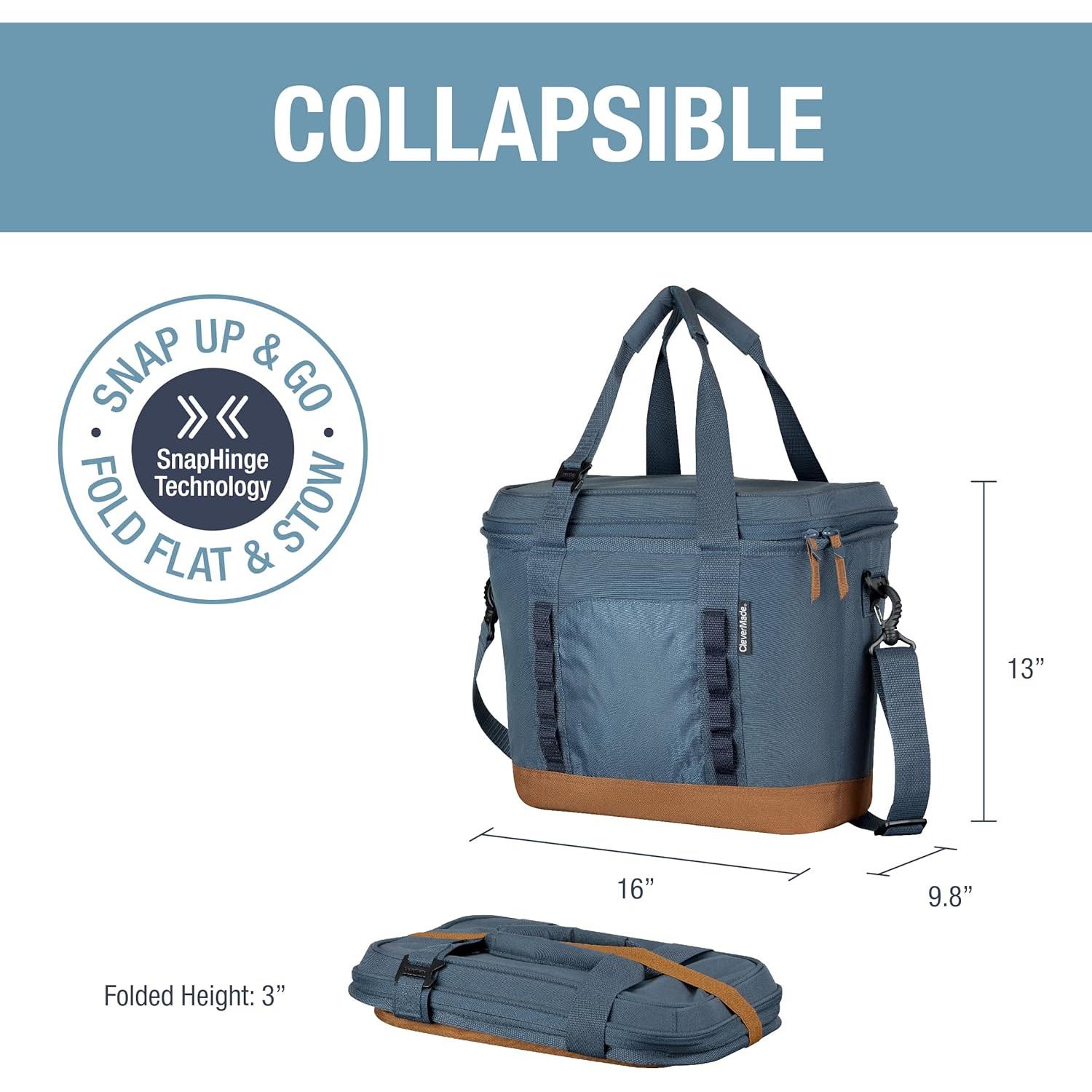 Bolsa Térmica Plegable CleverMade Pacifica 30 Latas Océano