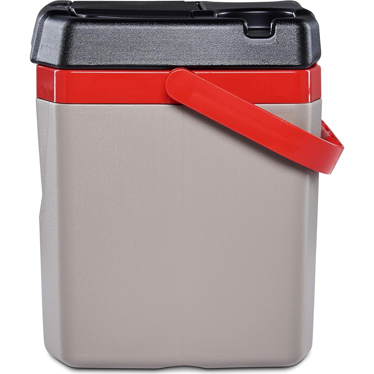 Enfriador Igloo Quantum 12 Qt Arenisca/Rojo/Negro Aislado