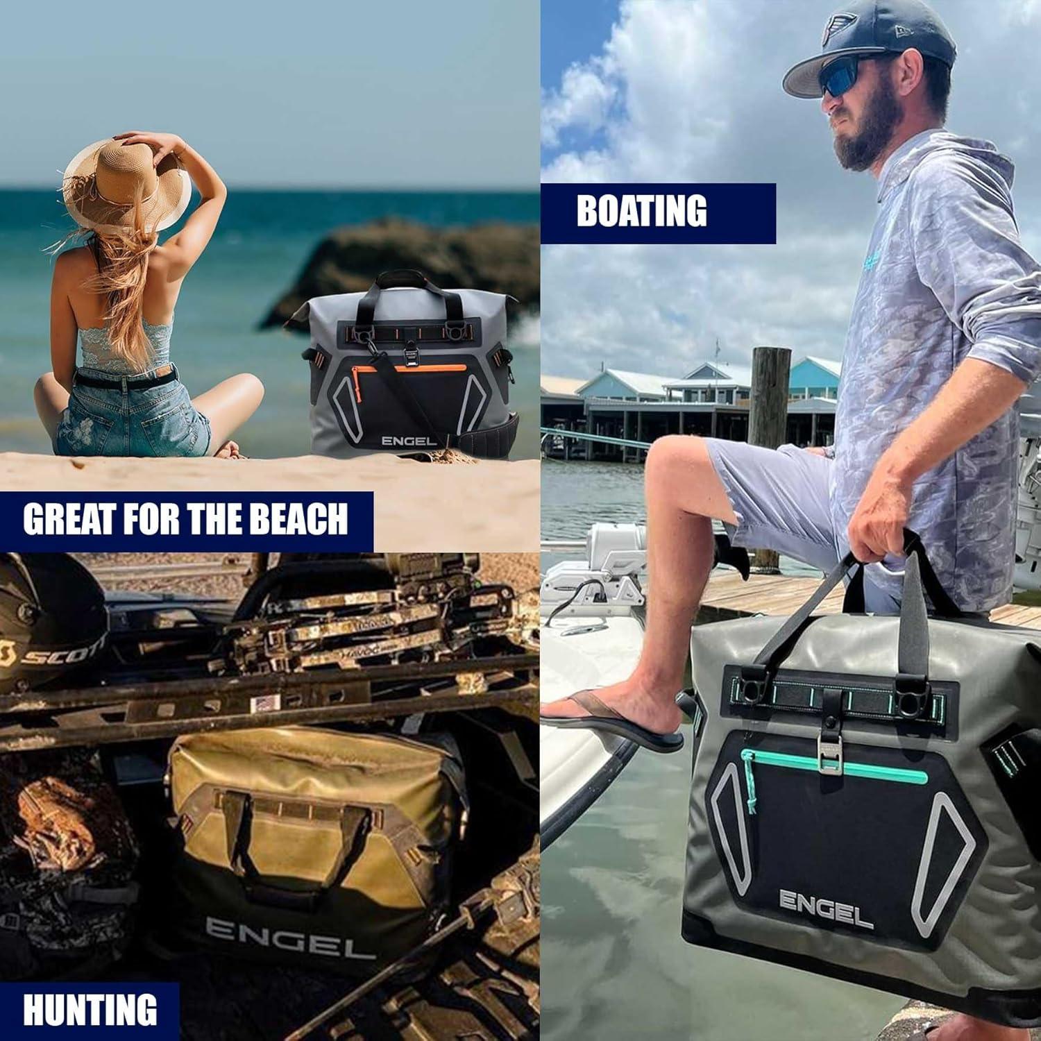 Nevera Portátil Engel HD30 32qt A Prueba de Fugas Gris Verde