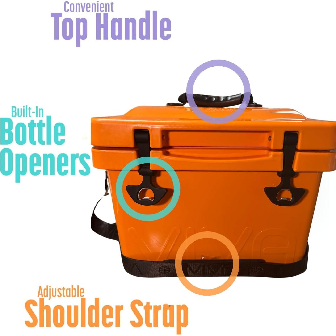 Enfriador Personal Cubix Outdoors Viva 14QT Naranja 13.24L