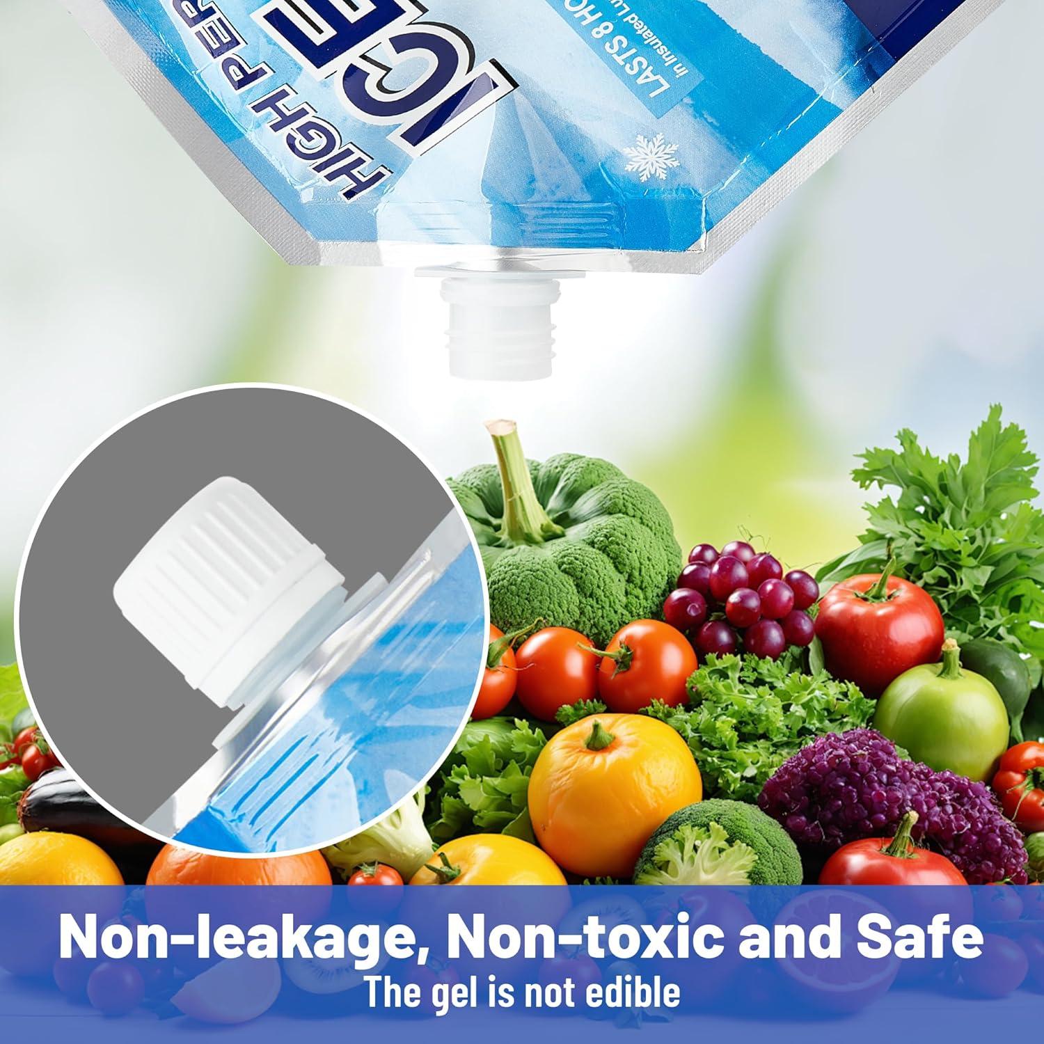 Paquetes de Hielo Reutilizables Omoojee 4 Unidades 18.8x15.7cm