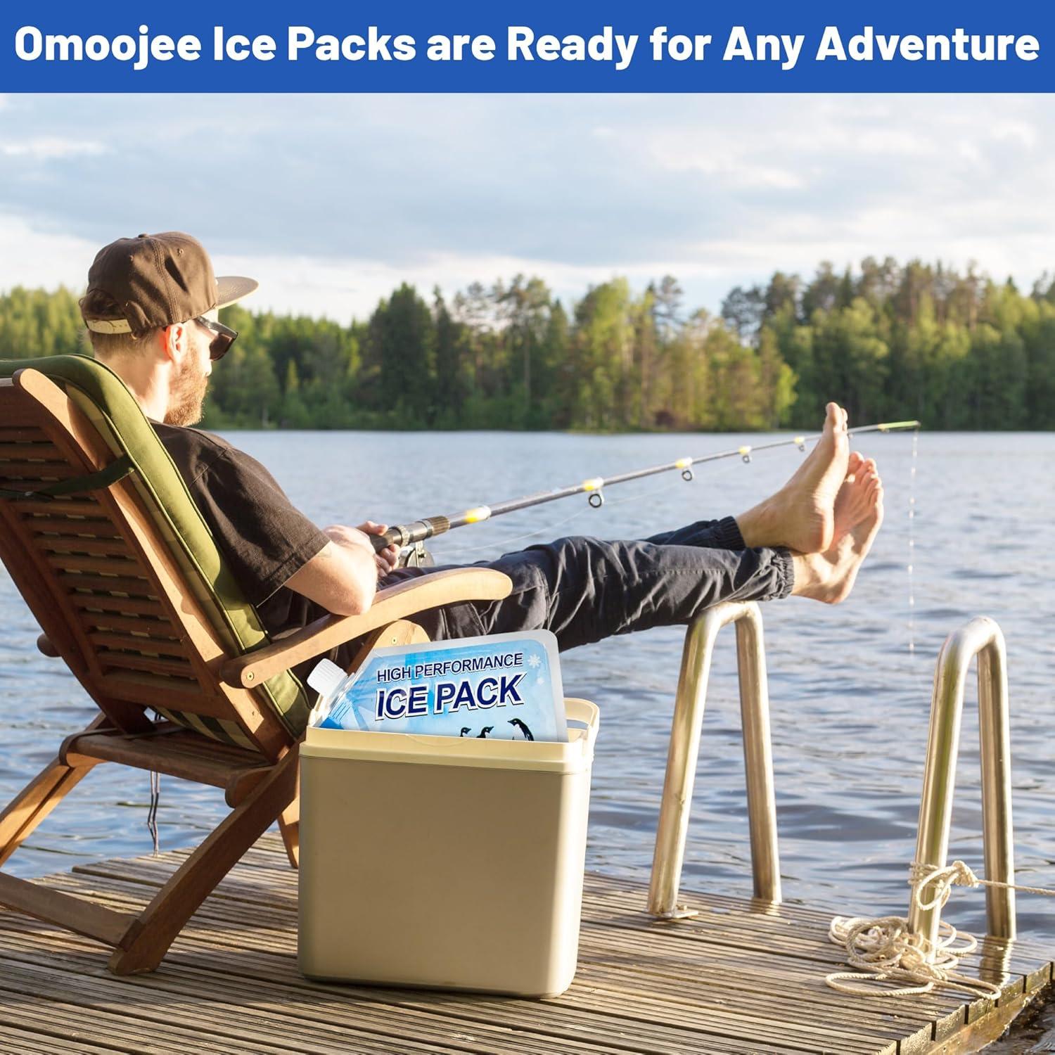 Paquetes de Hielo Reutilizables Omoojee 4 Unidades 18.8x15.7cm