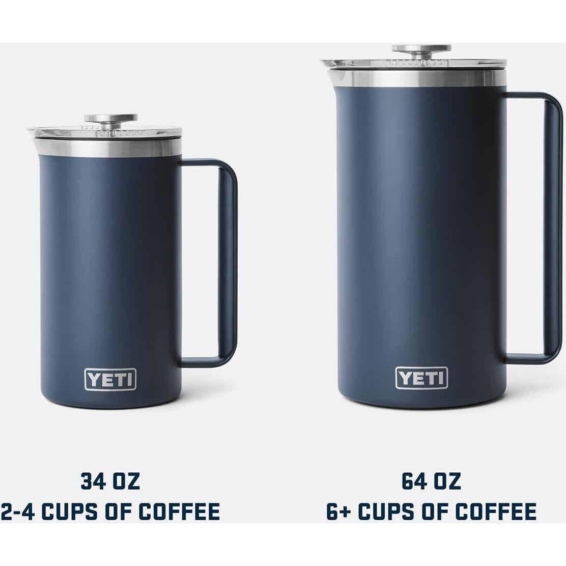 Prensa Francesa para Café YETI 64 oz (1.89 L) Acero Inoxidable