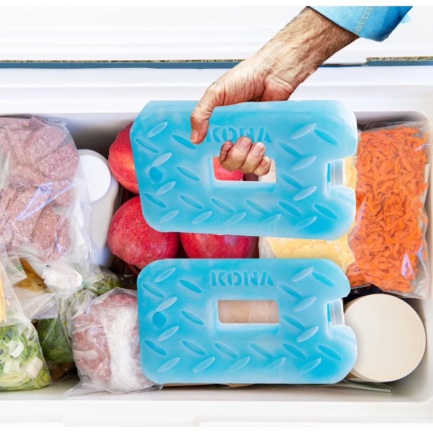 Paquete de Hielo Reutilizable Kona Blue - 0.91 kg, 4 Unidades