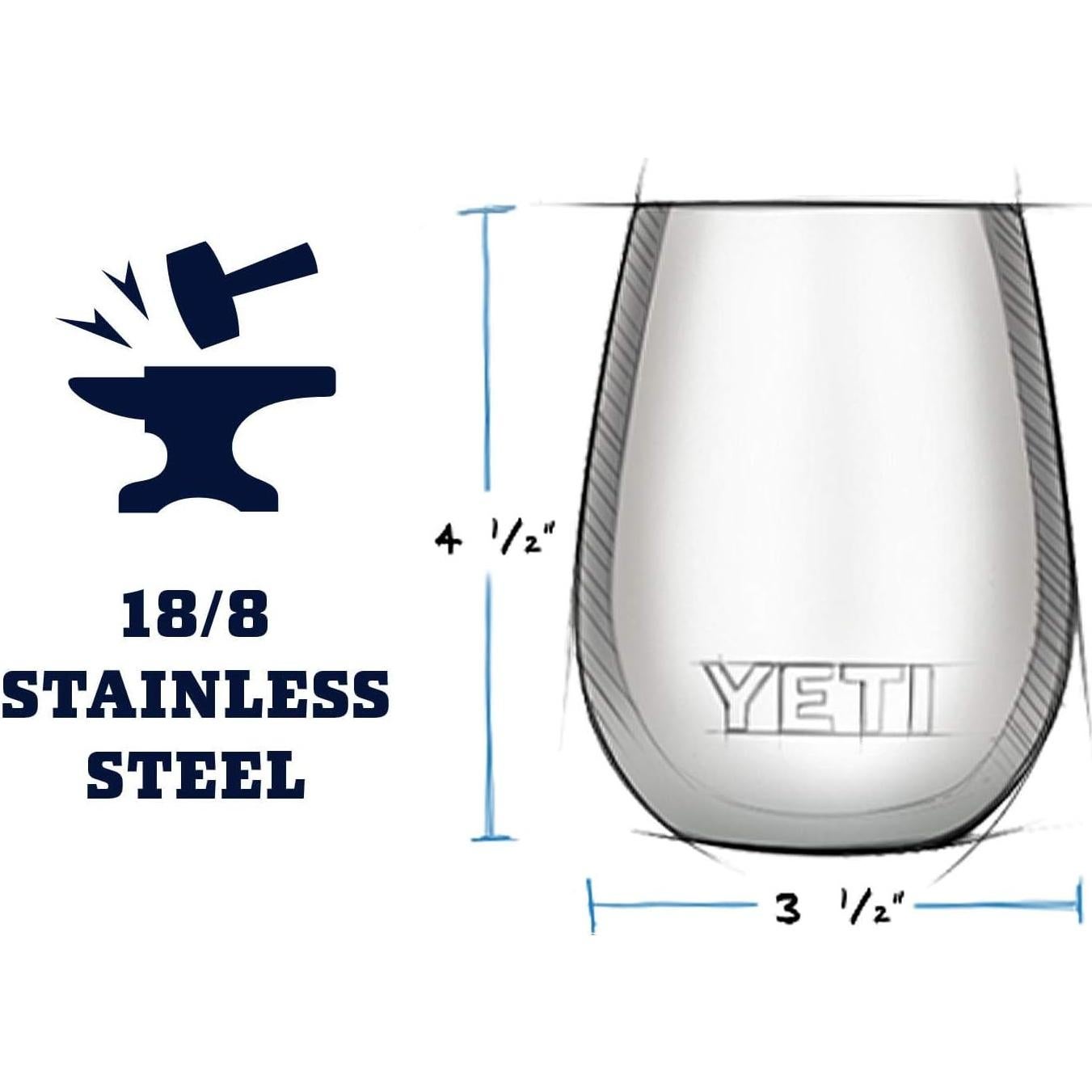 Vaso de Vino Aislado YETI Rambler 295 ml con Tapa MagSlider