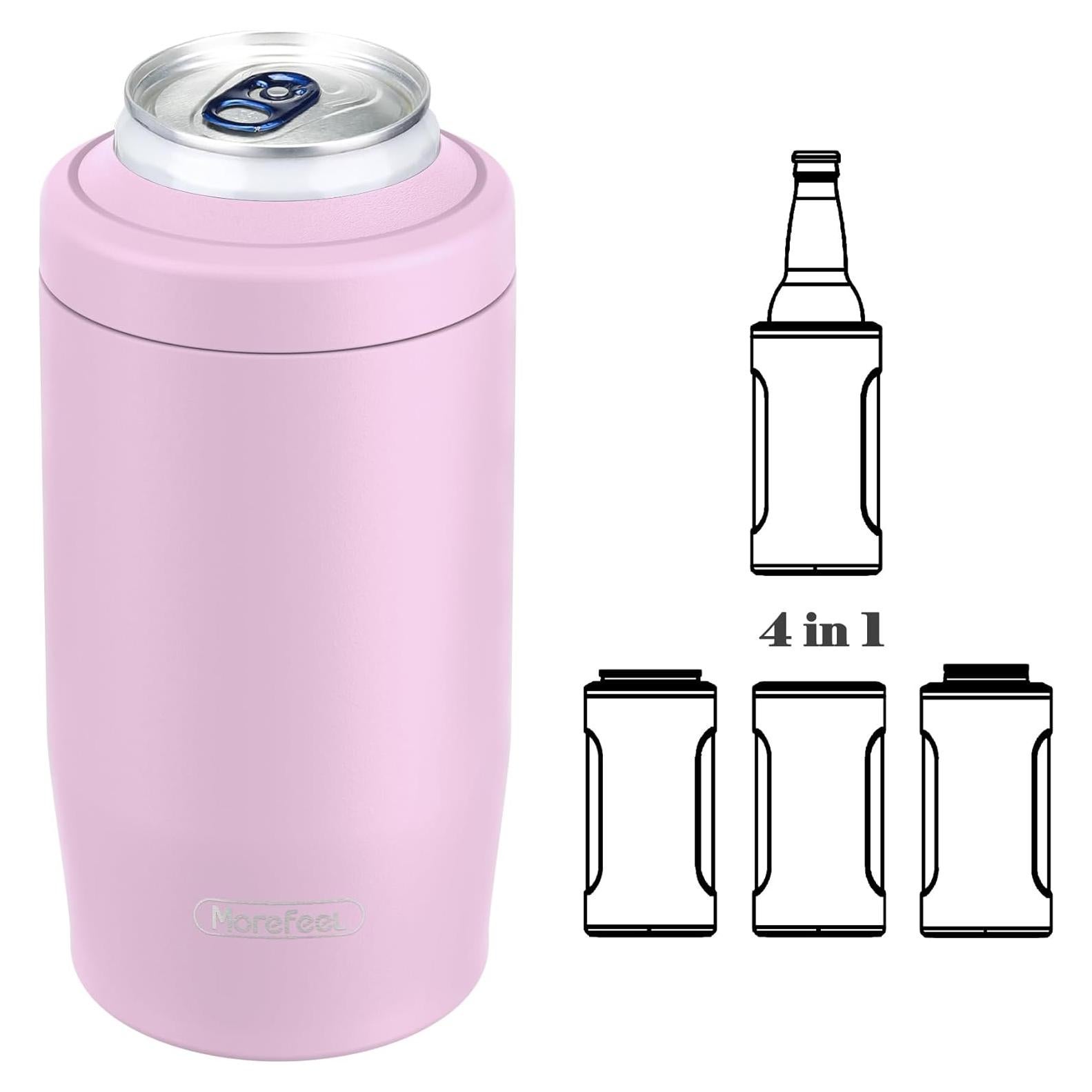 Enfriador de Latas 4 en 1 MoreFeel Rosa Acero Inoxidable