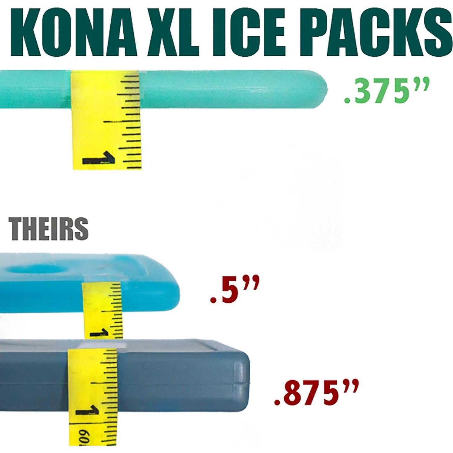 XXL Ice Packs for Coolers – 2 lb Reusable Slim Freezer Packs, Long-Lasting Dry Ice Alternative for Cooler Bags, 13×10 Inch, Fast Freeze (-5 °C), Available in Multiple Pack Quantities