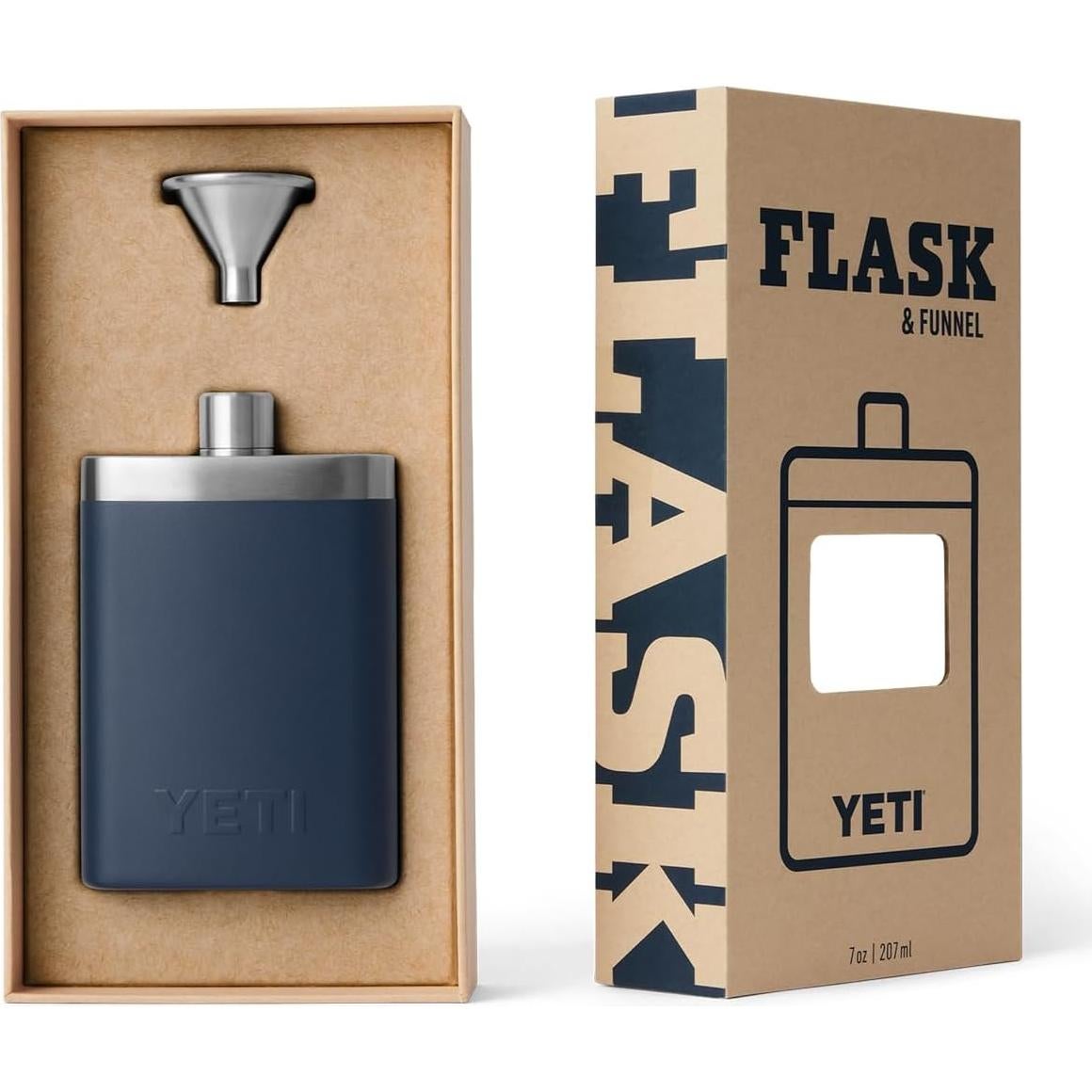 Frasco YETI 207 ml Acero Inoxidable con Embudo Negro