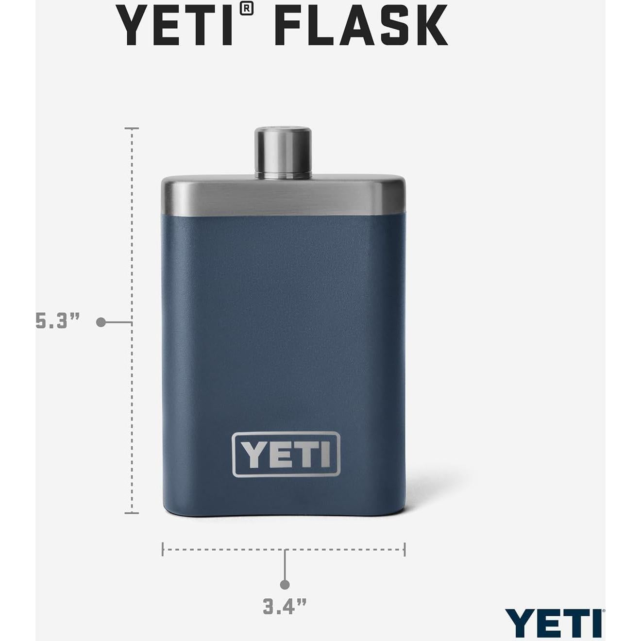 Frasco YETI 207 ml Acero Inoxidable con Embudo Negro