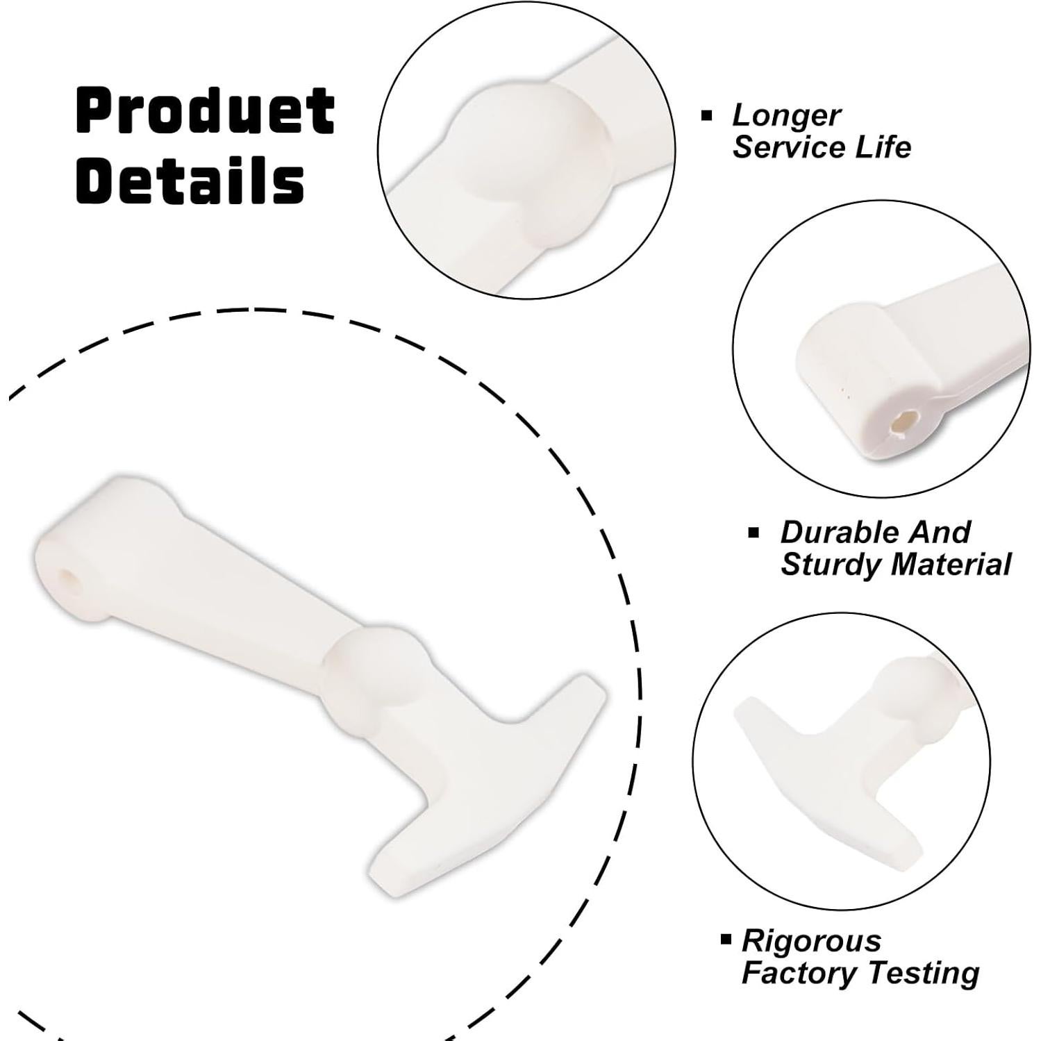 Pestillos de Nevera Genérico 4Pack para Yeti y RTIC - Goma Duradera