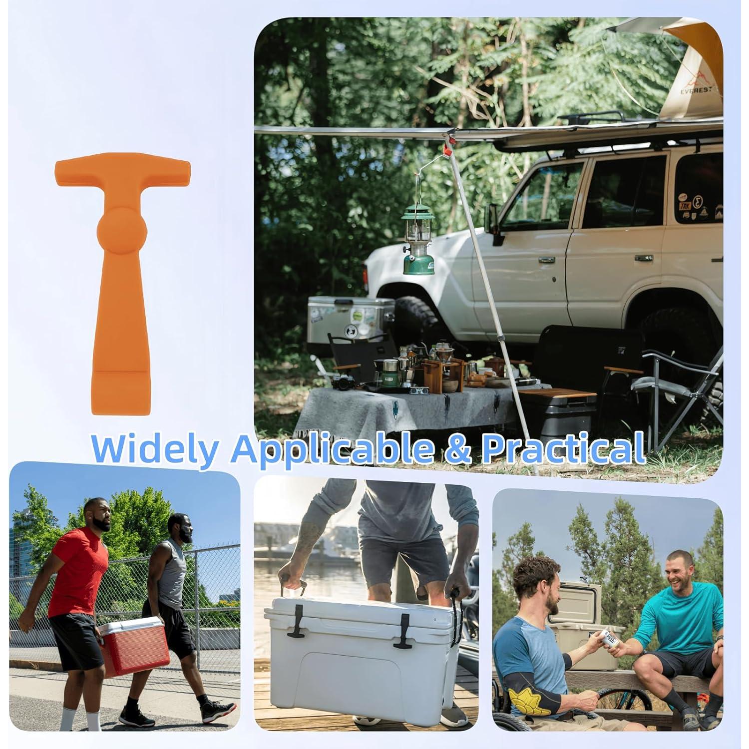 4 Ganchos de Caucho FUREHON para Nevera YETI y RTIC - Alta Resistencia