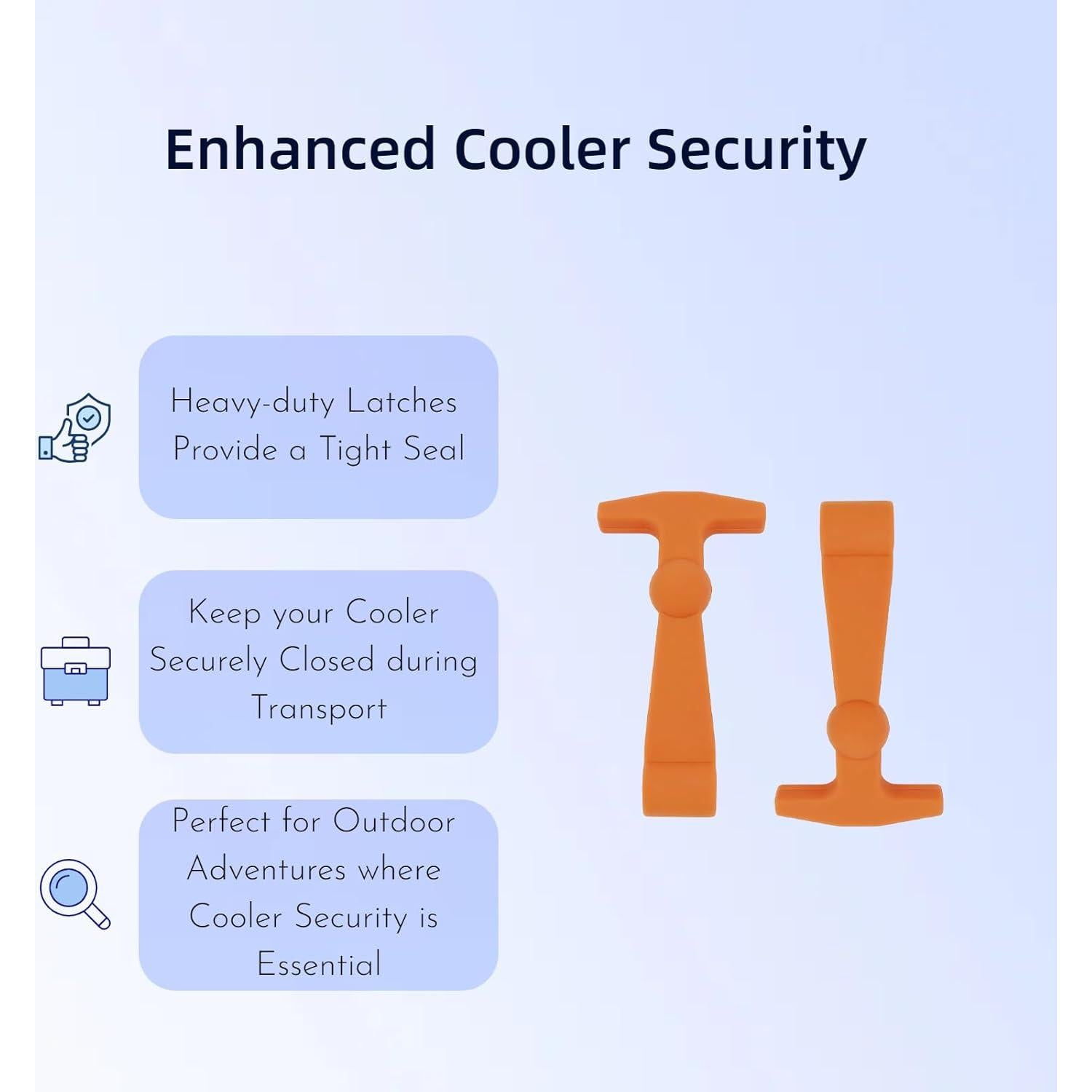 4 Ganchos de Caucho FUREHON para Nevera YETI y RTIC - Alta Resistencia