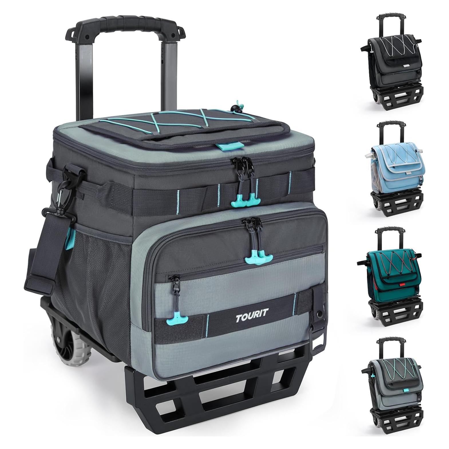 Enfriador Rodante TOURIT 28L Aislado para Camping y Playa