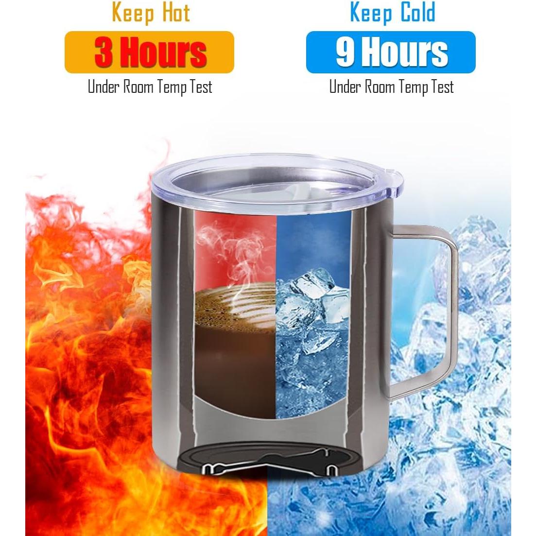 Taza de Café Aislada SUNWILL 414 ml Doble Pared Paquete de 2