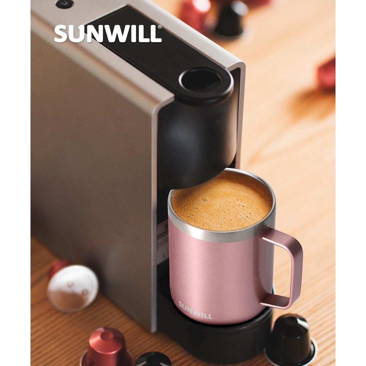 Taza de Café Aislada SUNWILL 414 ml Doble Pared Paquete de 2