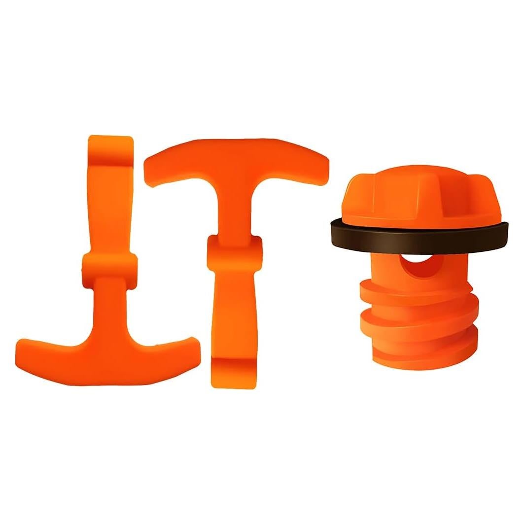 Repuestos Tapas Drenaje MANWU para Cooler YETI RTIC Naranjas
