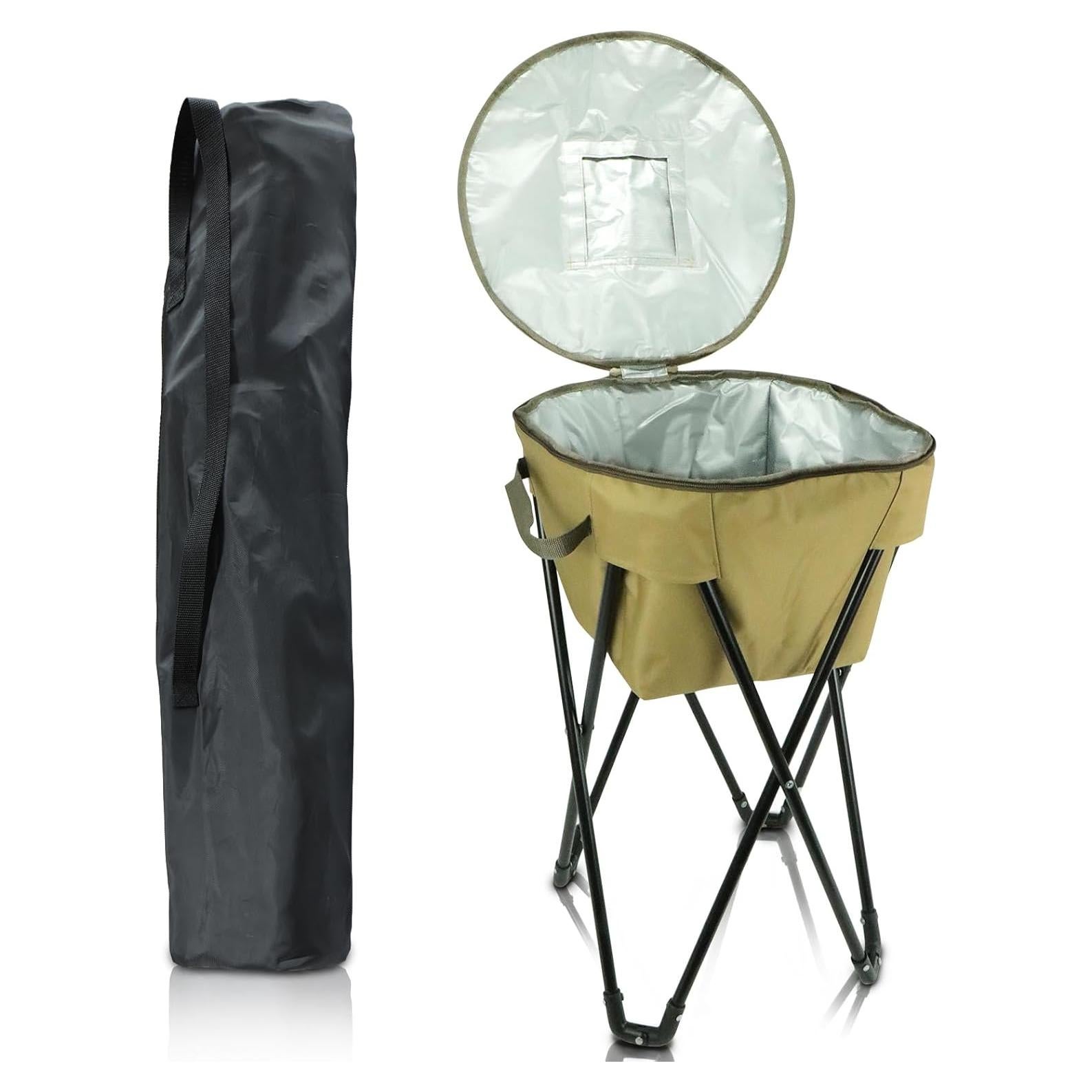 Bolsa de Enfriador Plegable Xyuee Grande 43.9x26.9cm Caqui