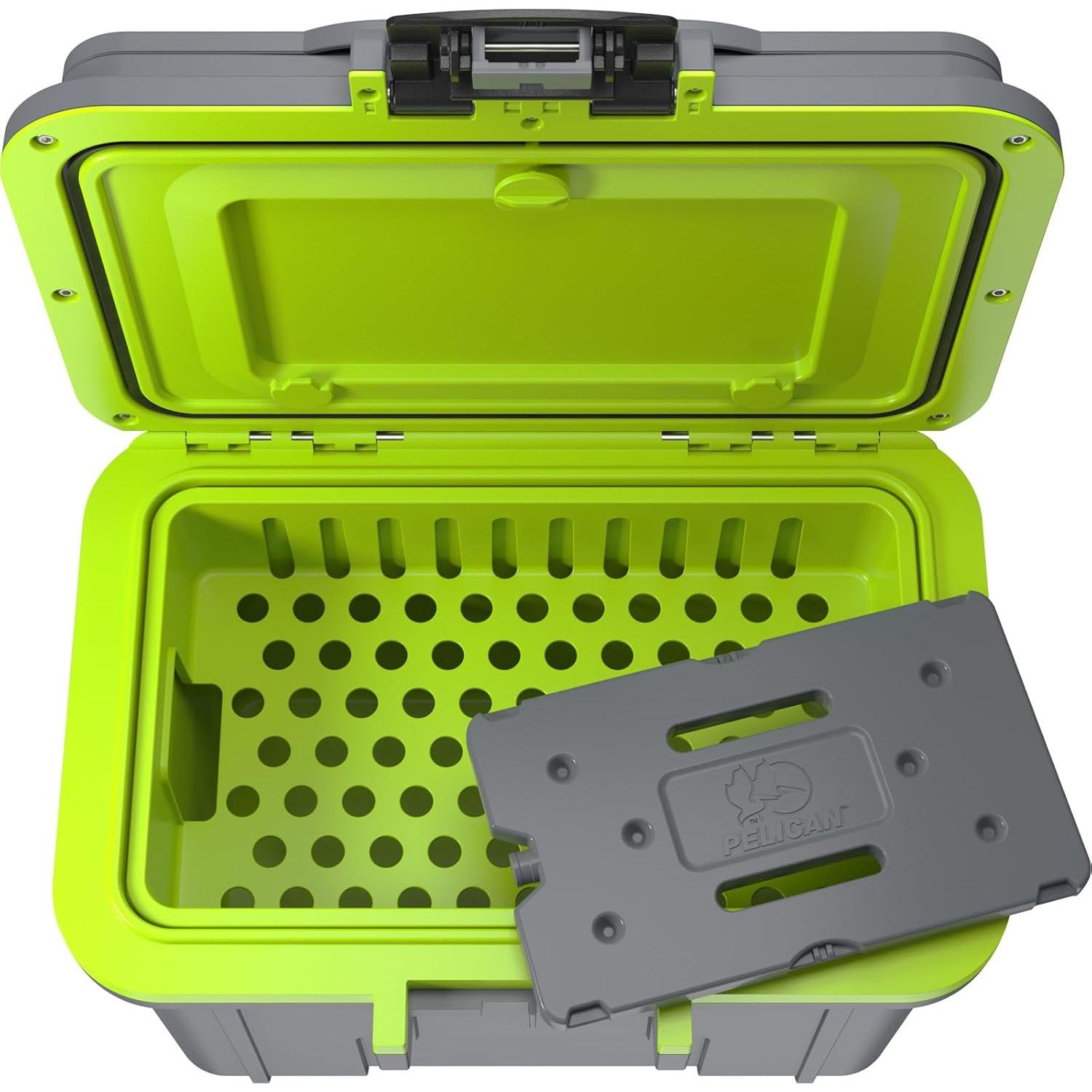 Nevera Térmica Personal Pelican 8QT Gris Verde 7.57L