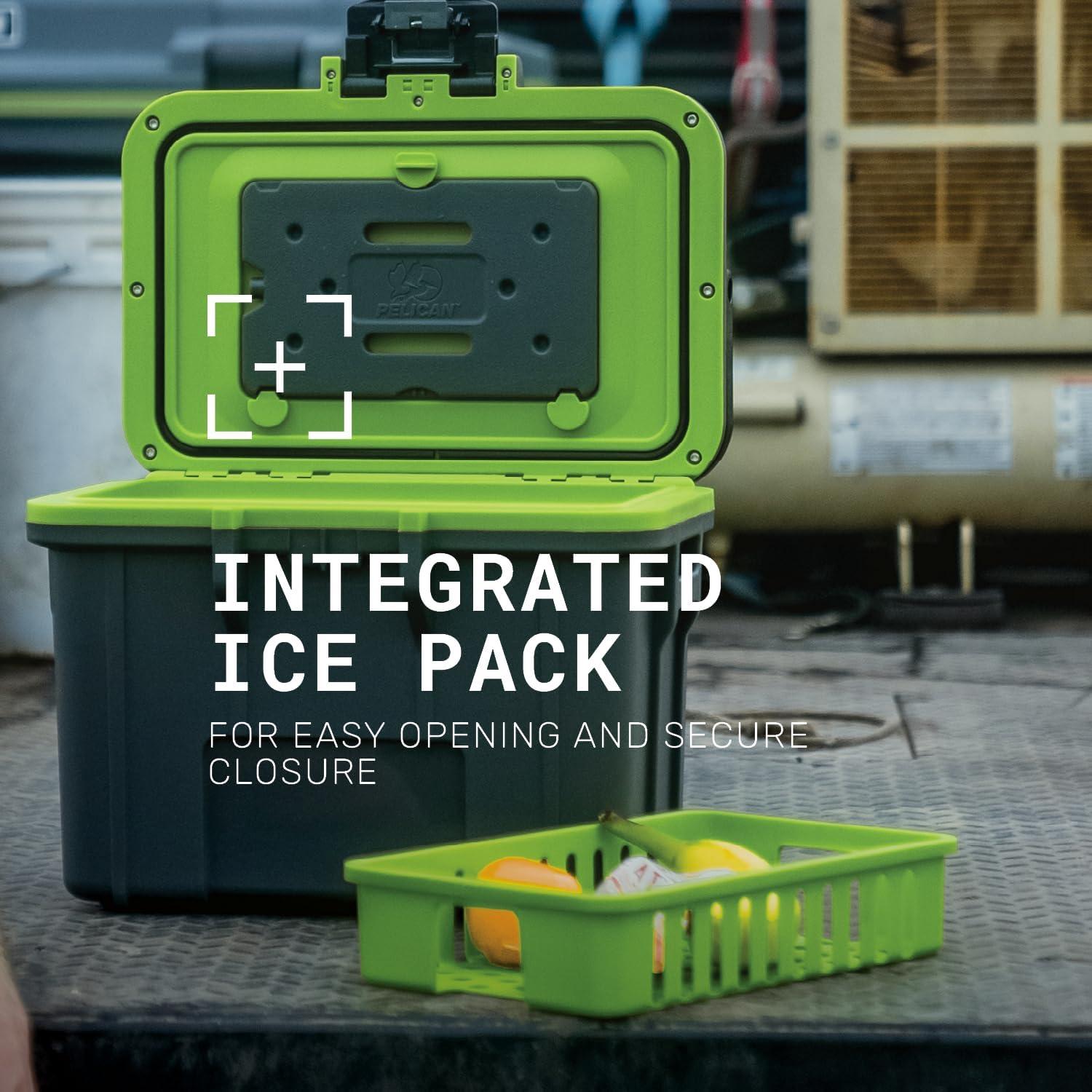 Nevera Térmica Personal Pelican 8QT Gris Verde 7.57L