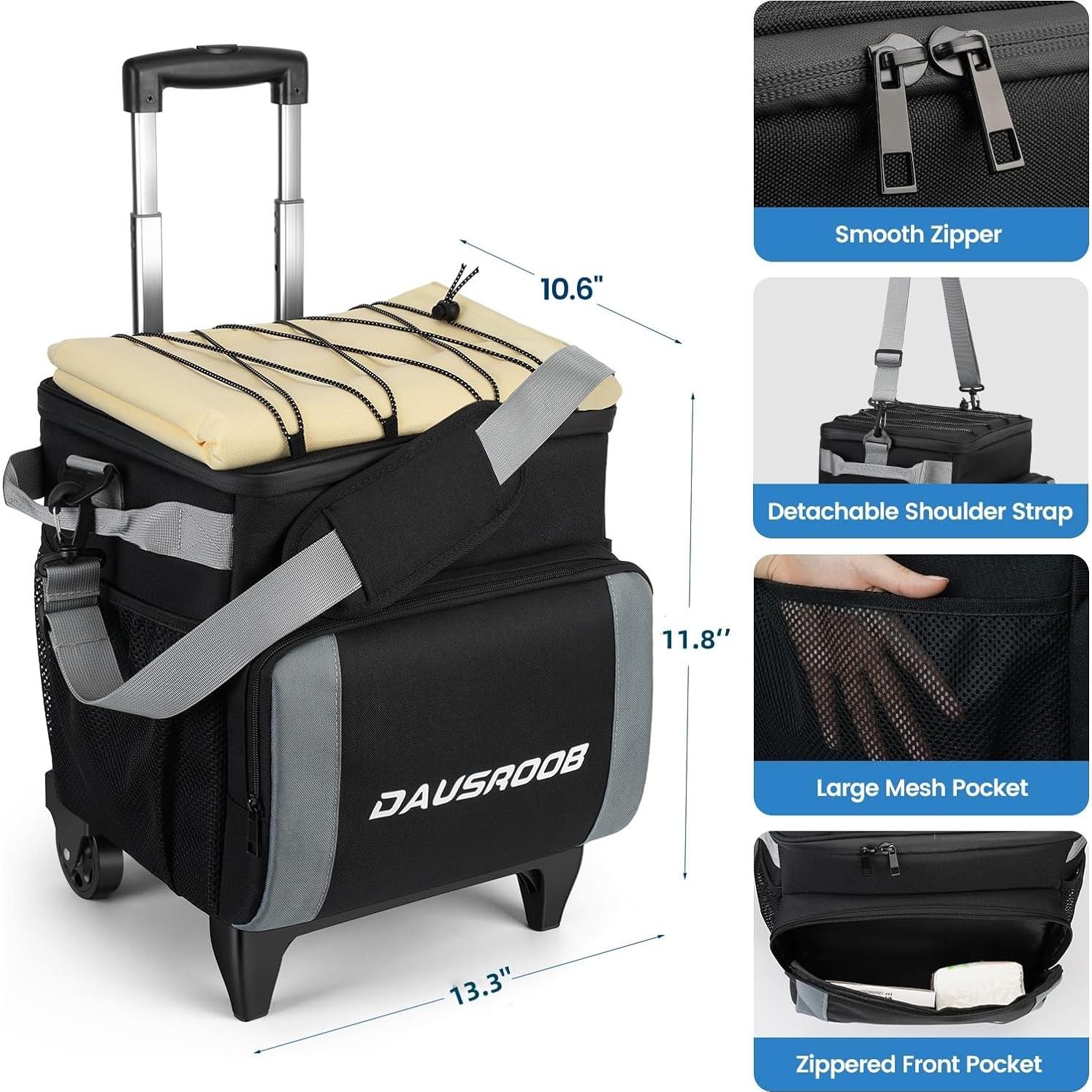 Enfriador Rodante DAUSROOB 28L Aislado y a Prueba de Fugas