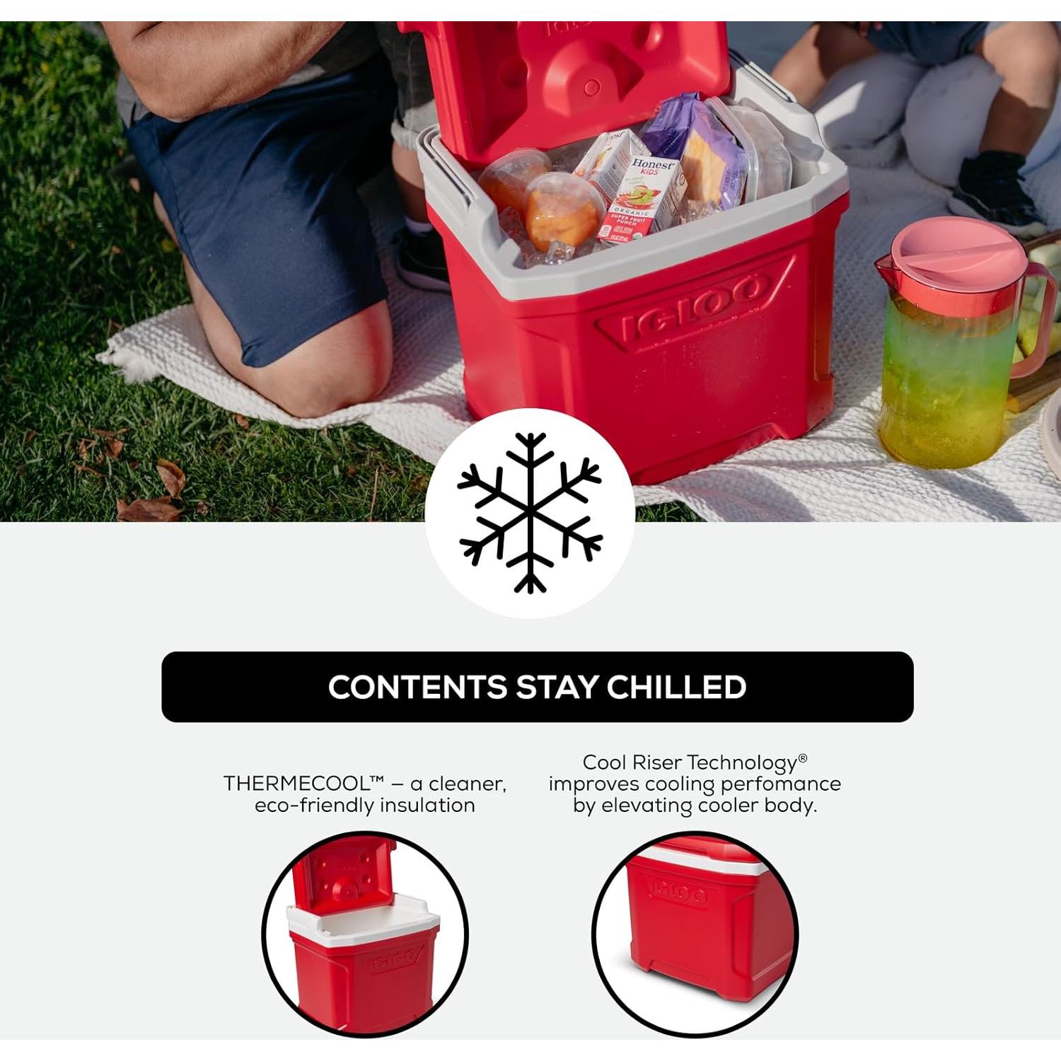 Nevera Portátil Igloo Perfil II 28 Qt Aislada con Ruedas