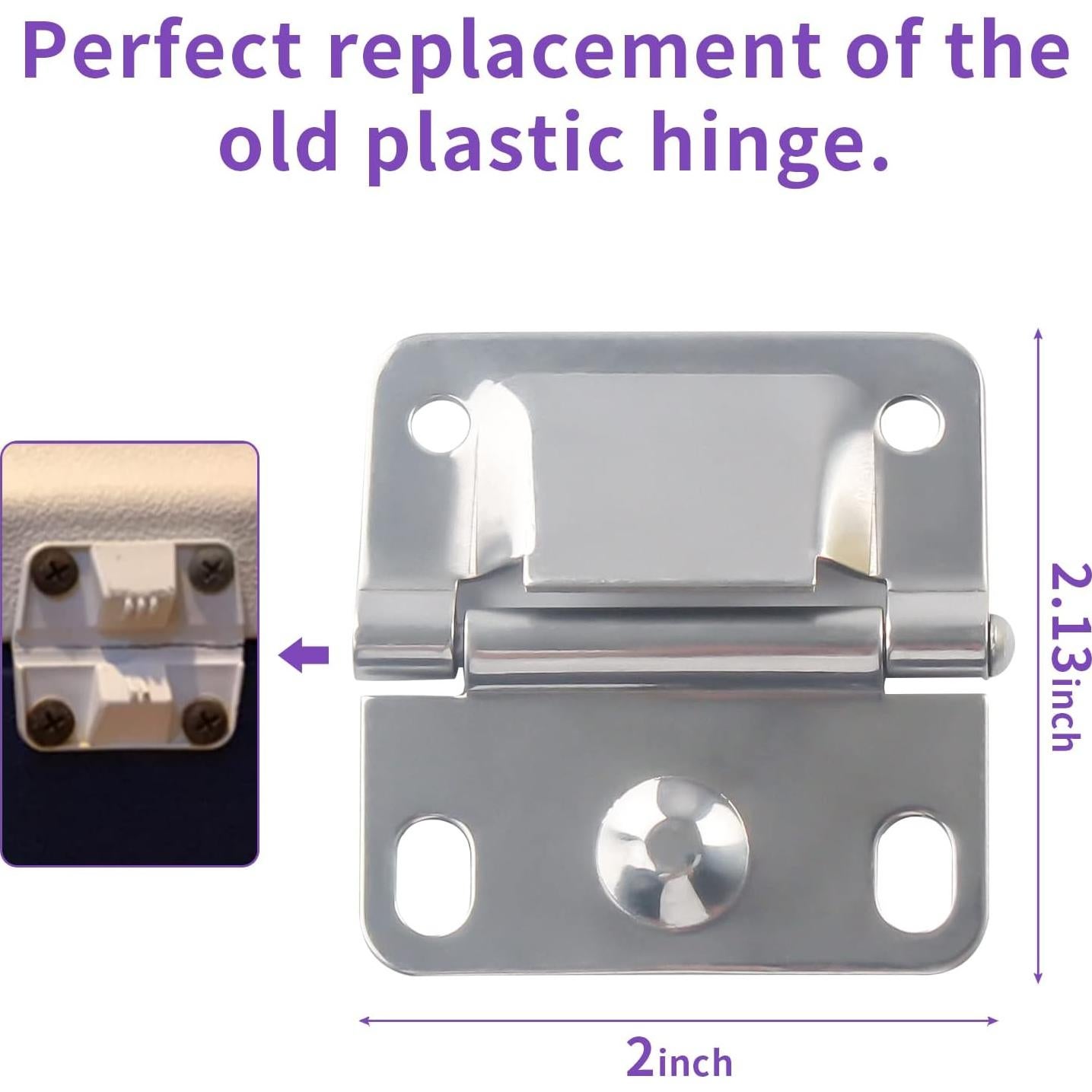 Bisagras de Acero Inoxidable RO6G para Enfriadores Coleman - Juego de 2