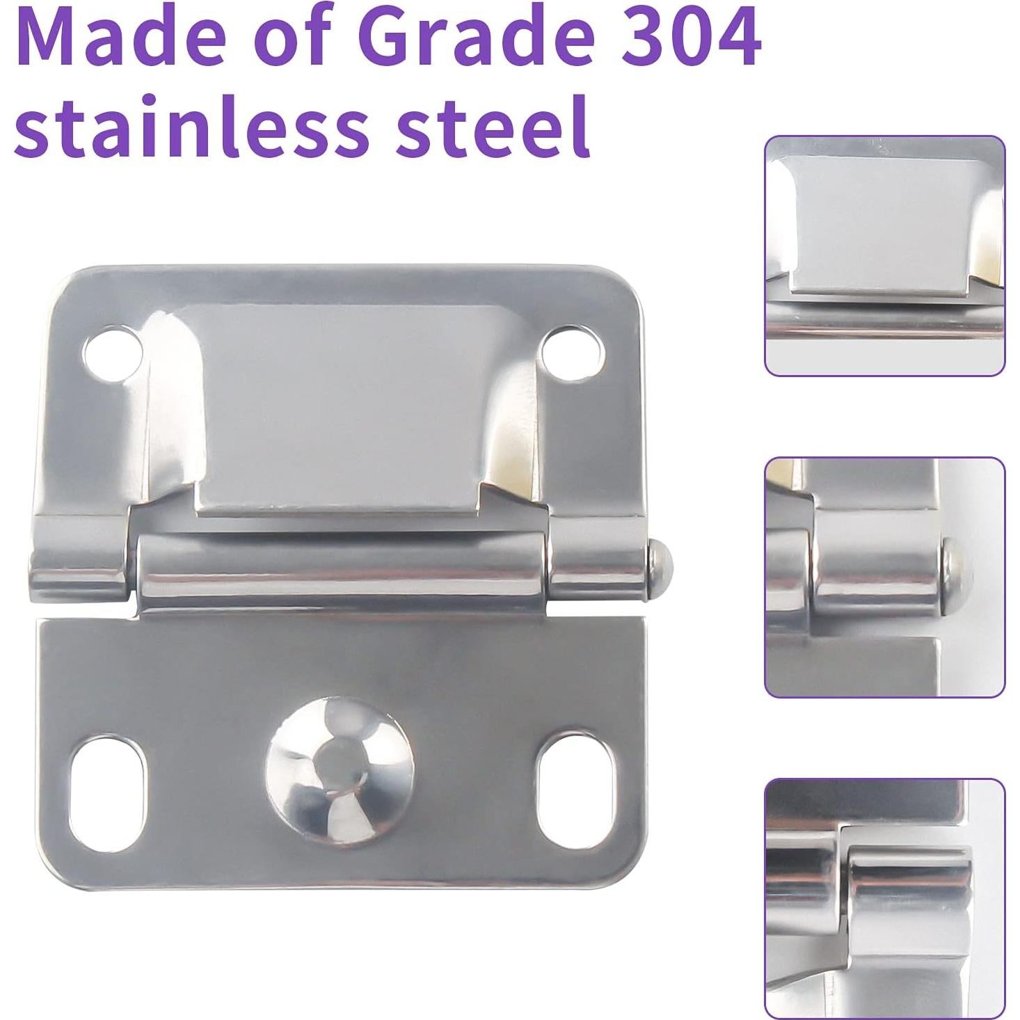 Bisagras de Acero Inoxidable RO6G para Enfriadores Coleman - Juego de 2