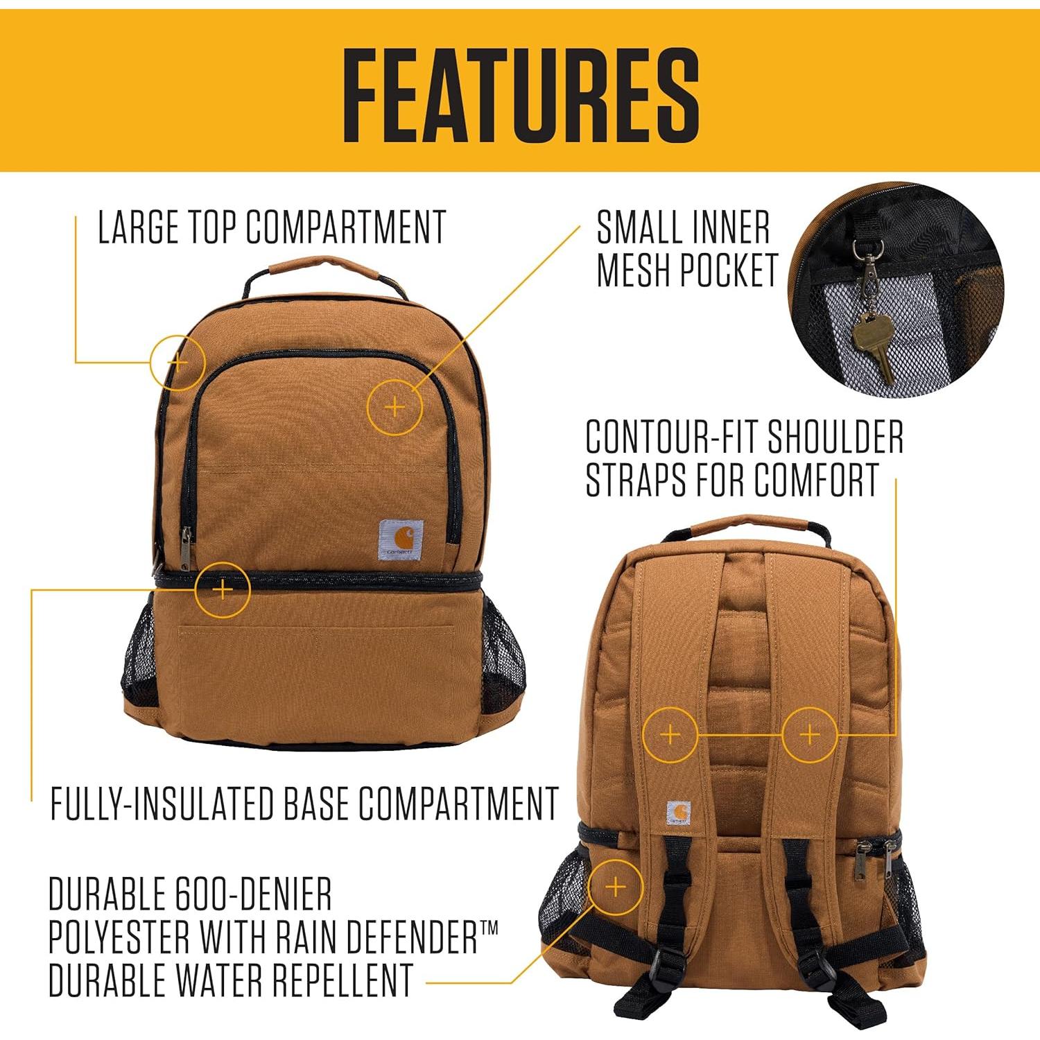 Mochila Enfriadora Carhartt 24 Latas Aislada Resistente Agua