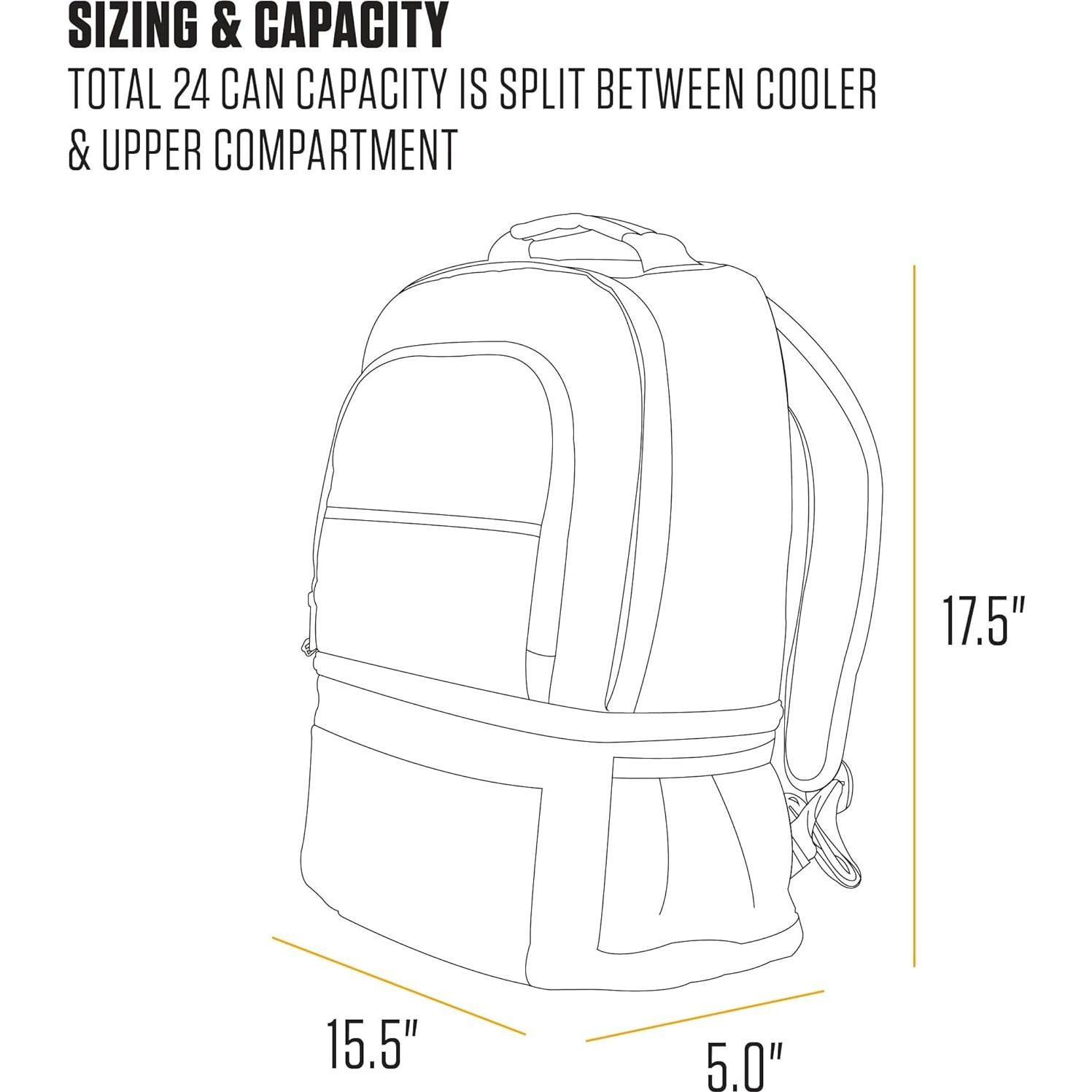 Mochila Enfriadora Carhartt 24 Latas Aislada Resistente Agua